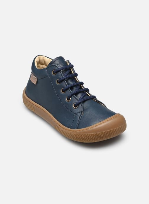 Naturino Enkellaarsjes Amur Zip Barefoot jongens blauw