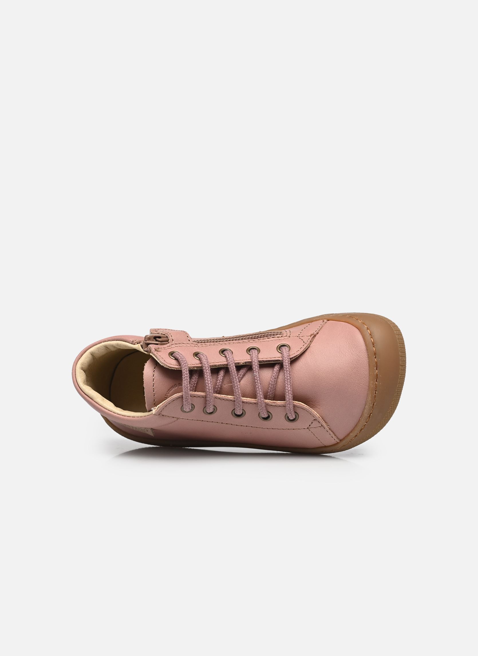 Enkellaarsjes Amur Zip Barefoot meisjes roze Naturino Enkellaarsjes Amur Zip Barefoot meisjes roze NAPPA SPAZZ.SOLE HONEY ROSE