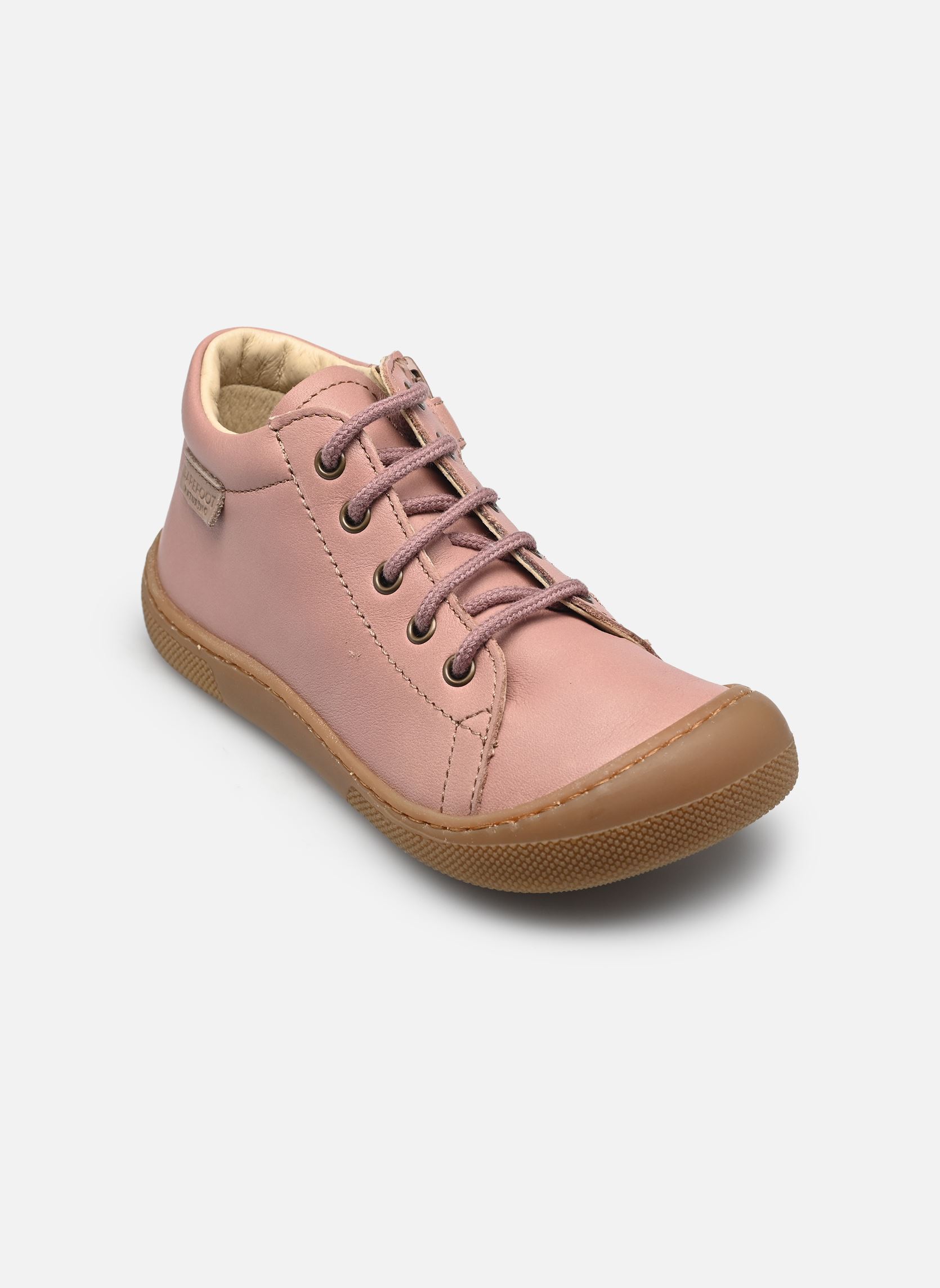 Enkellaarsjes Amur Zip Barefoot meisjes roze Naturino Enkellaarsjes Amur Zip Barefoot meisjes roze NAPPA SPAZZ.SOLE HONEY ROSE