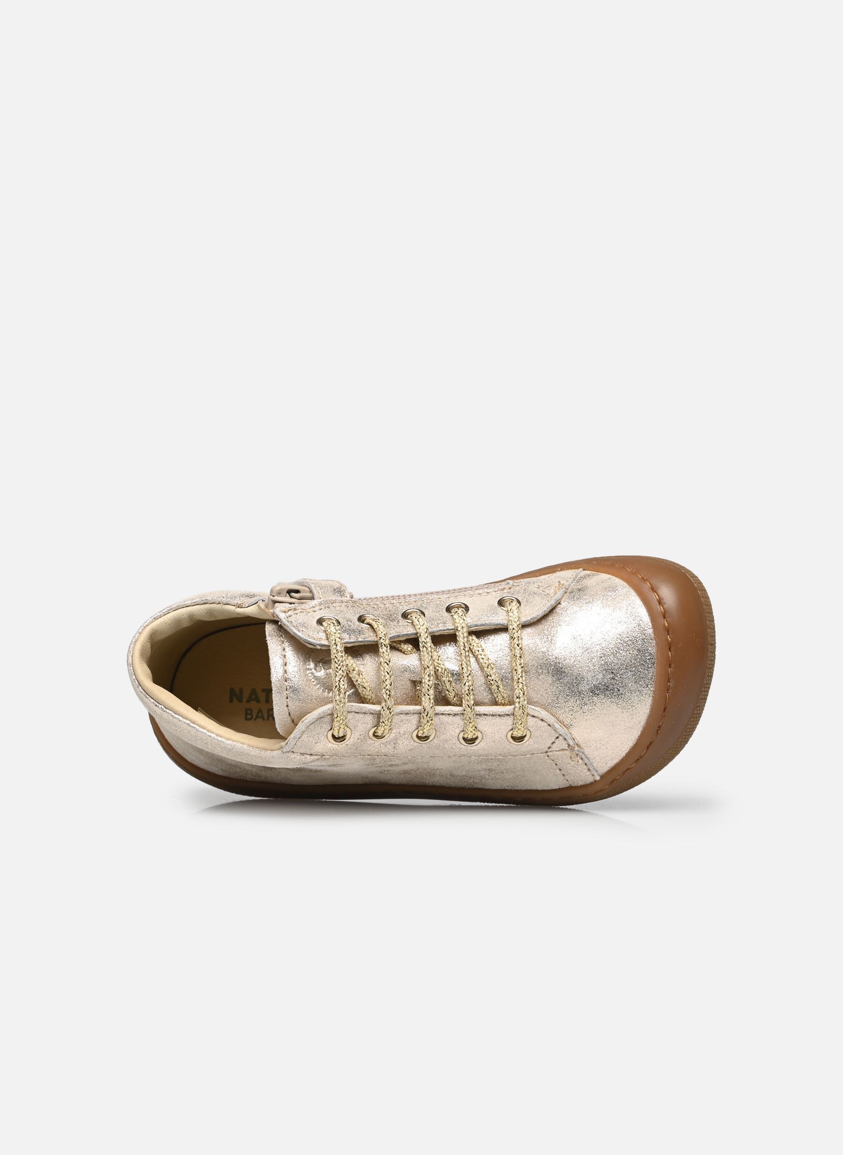 Botines Amur Zip Barefoot niña oro y bronce Naturino Botines Amur Zip Barefoot niña oro y bronce MONET PLATINUM