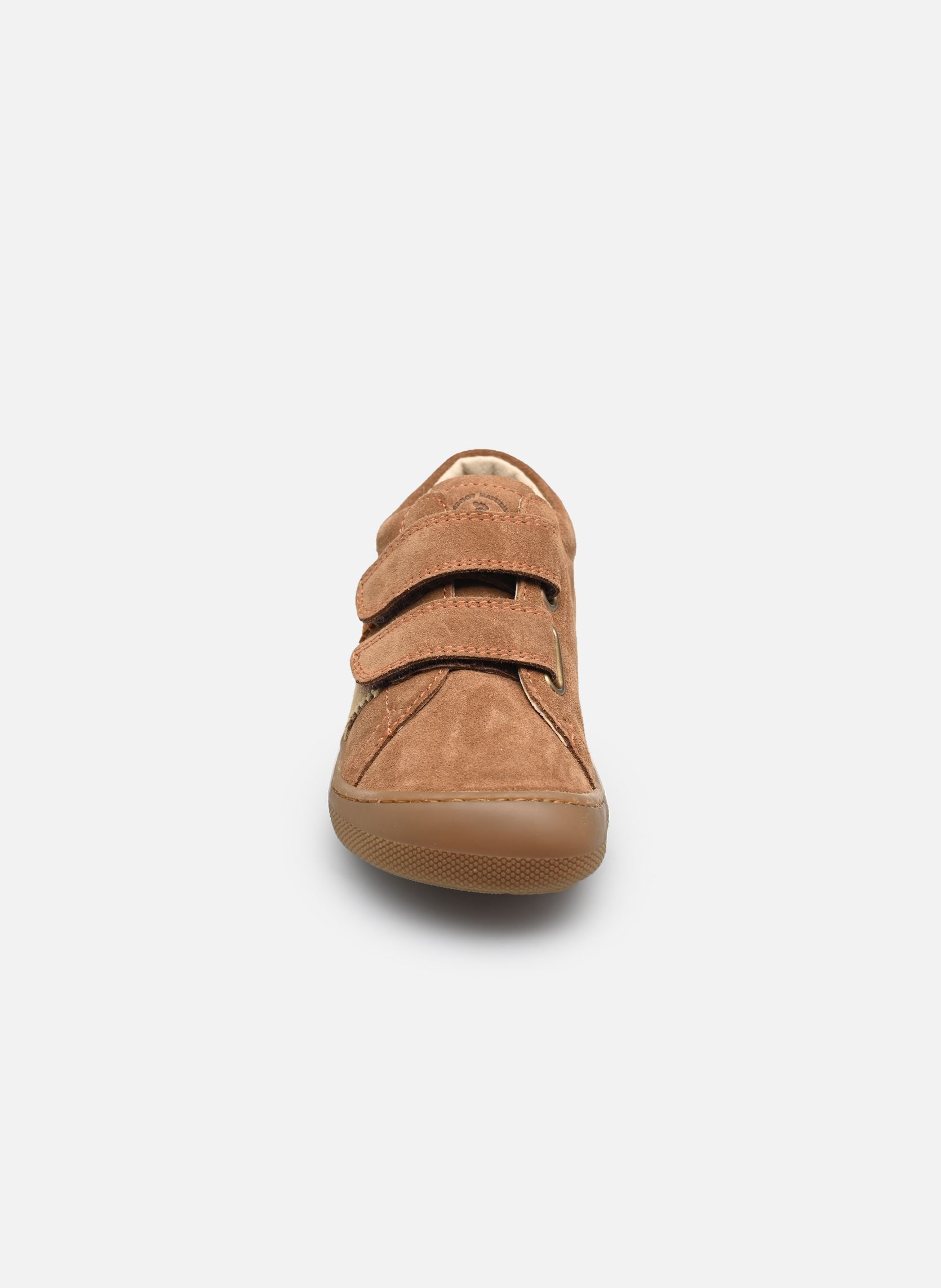 Niedrige Sneaker Bisy VL Barefoot braun Naturino Niedrige Sneaker Bisy VL Barefoot braun SUEDE BROWN SAND WARM ORANGE