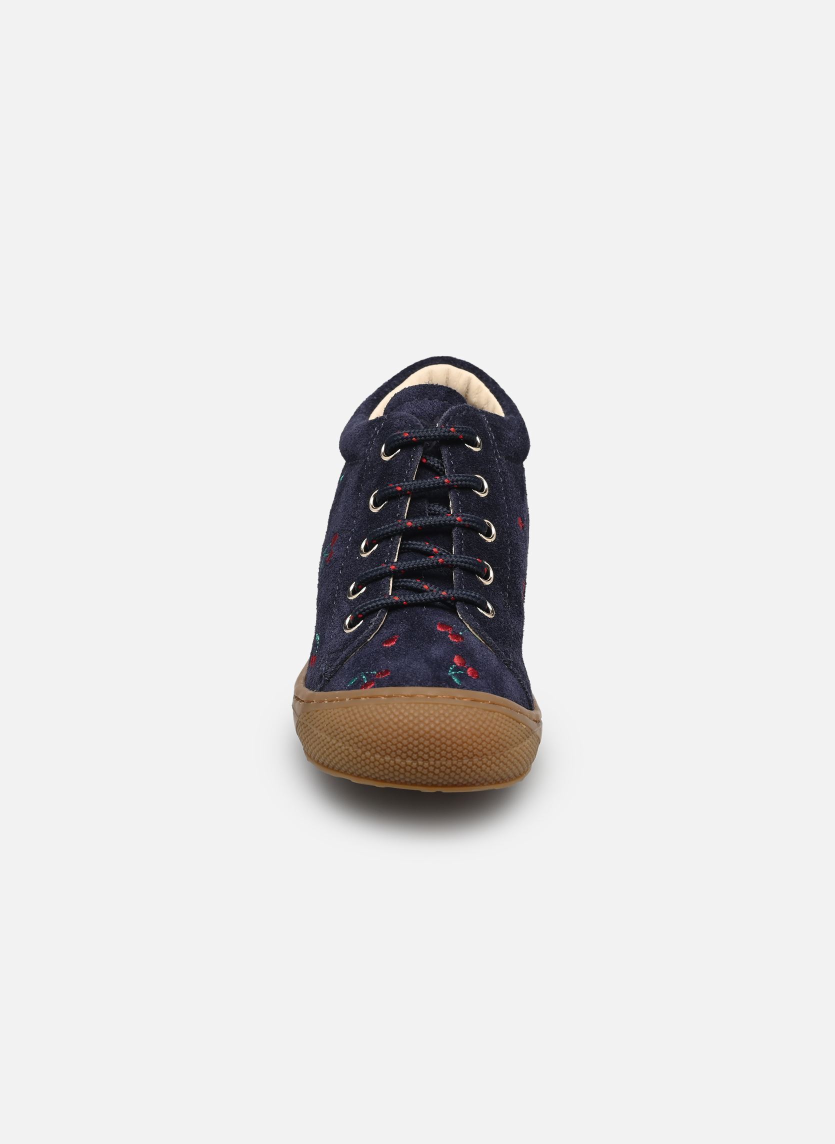 Enkellaarsjes Cocoon Embr.cherry meisjes blauw Naturino Enkellaarsjes Cocoon Embr.cherry meisjes blauw SUEDE NAVY