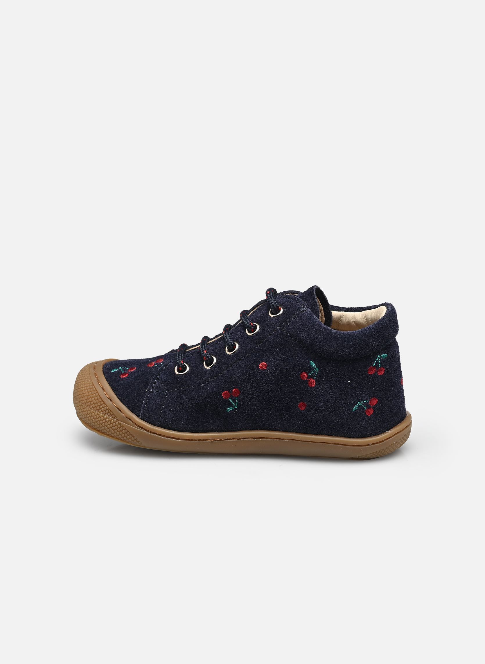Enkellaarsjes Cocoon Embr.cherry meisjes blauw Naturino Enkellaarsjes Cocoon Embr.cherry meisjes blauw SUEDE NAVY