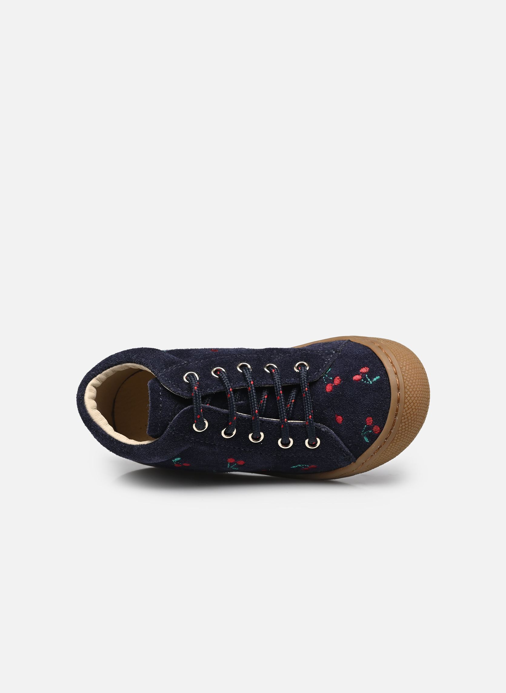 Enkellaarsjes Cocoon Embr.cherry meisjes blauw Naturino Enkellaarsjes Cocoon Embr.cherry meisjes blauw SUEDE NAVY