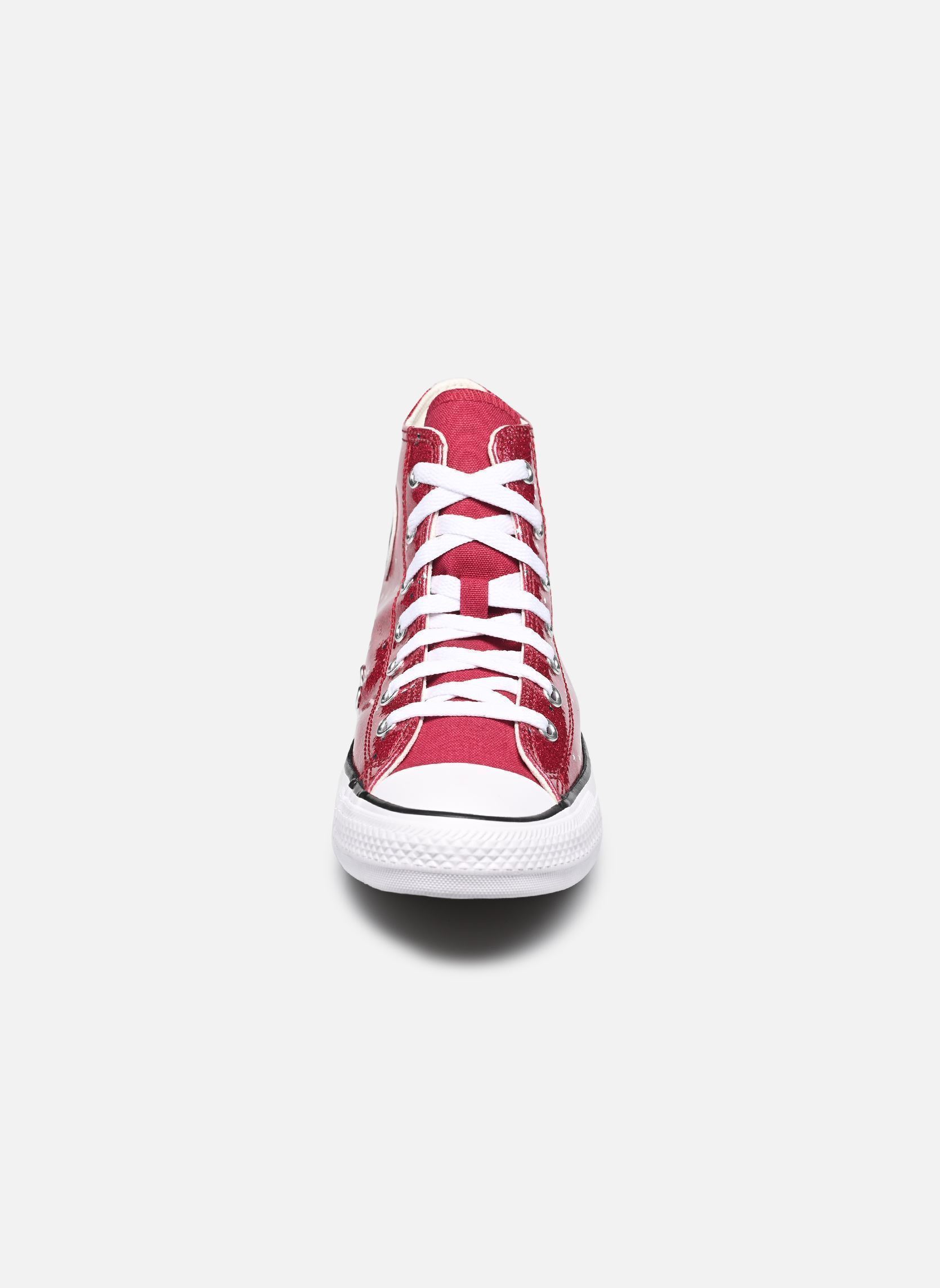 Zapatillas altas Chuck Taylor All Star Glitter Hi niña rosa Converse Zapatillas altas Chuck Taylor All Star Glitter Hi niña rosa SPORTY BERRY/WHITE/EGRET