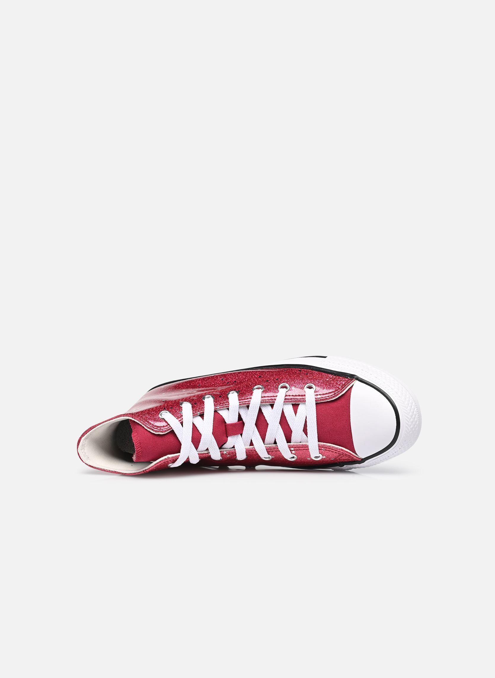 Zapatillas altas Chuck Taylor All Star Glitter Hi niña rosa Converse Zapatillas altas Chuck Taylor All Star Glitter Hi niña rosa SPORTY BERRY/WHITE/EGRET