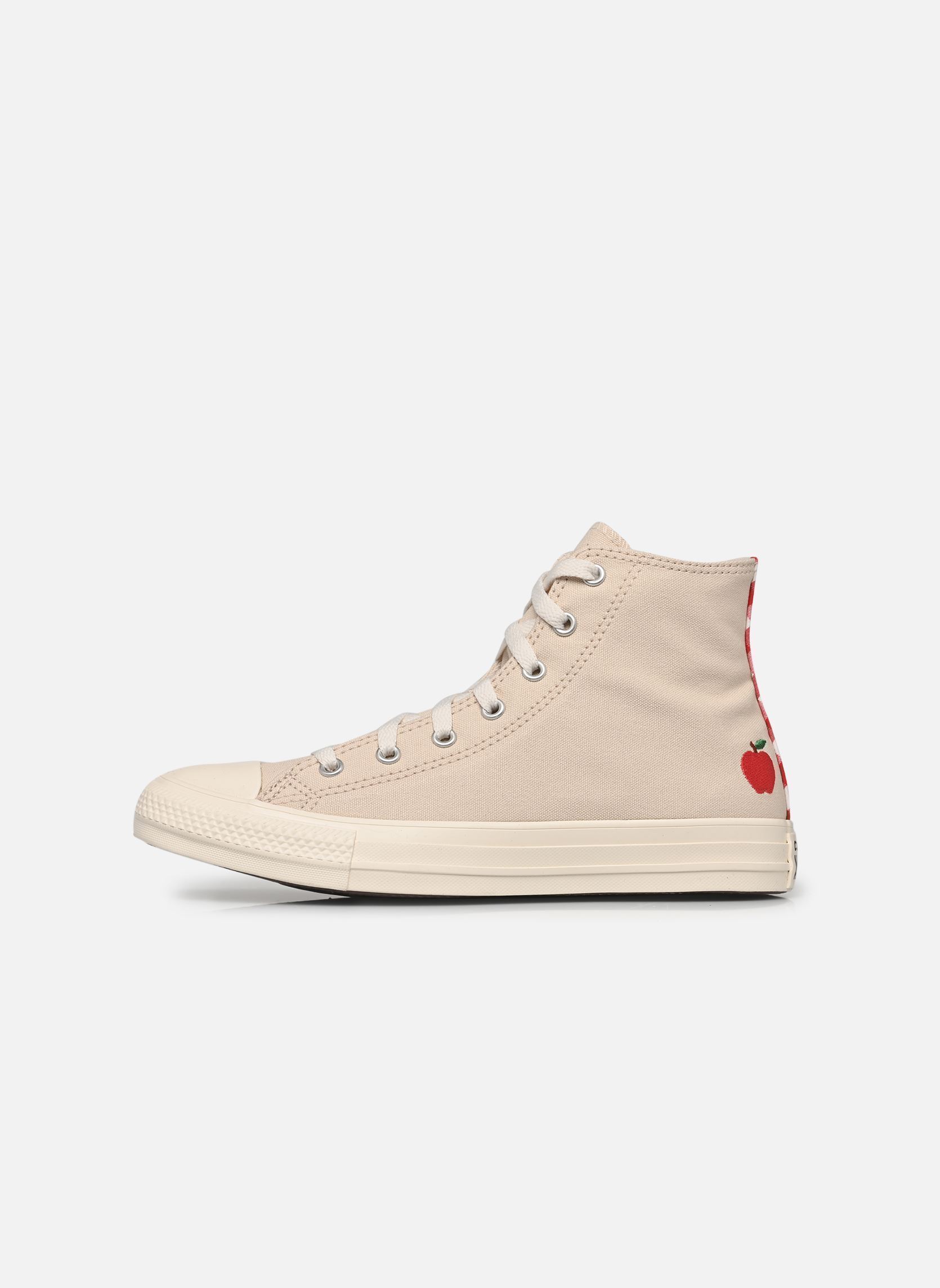 Baskets hautes Chuck Taylor All Star Checkered Accents beige Converse Baskets hautes Chuck Taylor All Star Checkered Accents beige LIGHT DUNE/EGRET/RED