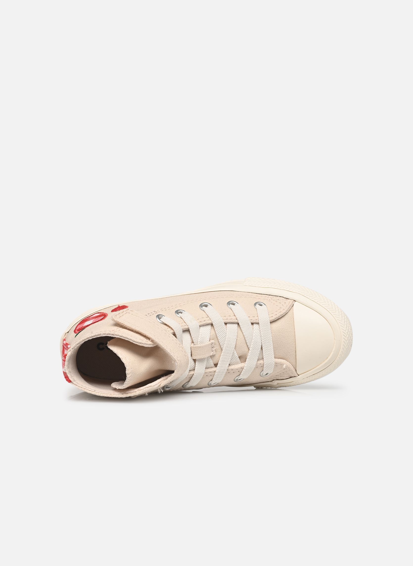 Hoge sneakers Chuck Taylor All Star Checkered Accents beige Converse Hoge sneakers Chuck Taylor All Star Checkered Accents beige LIGHT DUNE/EGRET/RED1