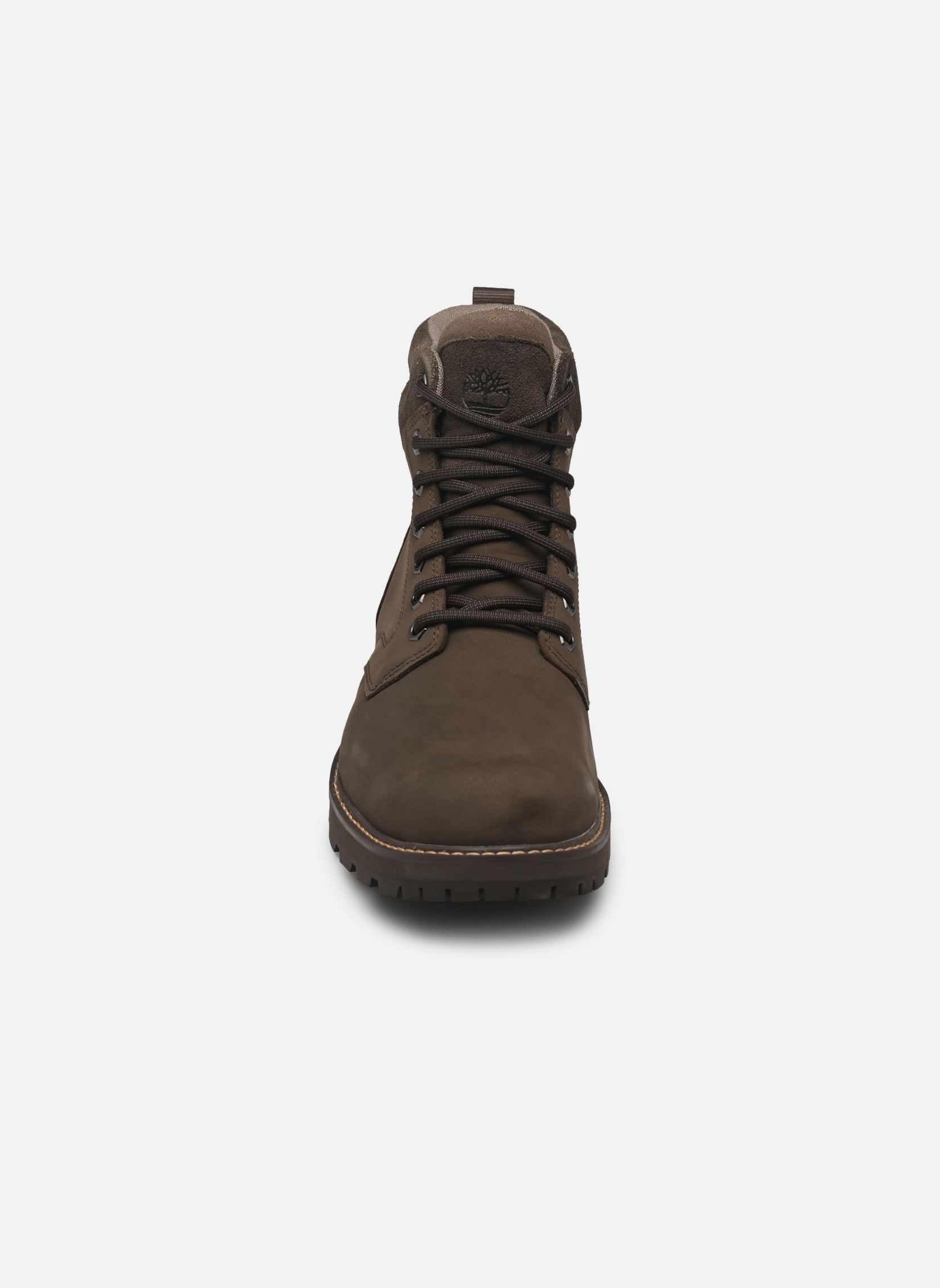 Geschnürte Stiefeletten Britton Road Mid Lace Up Waterproof Boot herren braun Timberland Geschnürte Stiefeletten Britton Road Mid Lace Up Waterproof Boot herren braun DARK BROWN NUBUCK