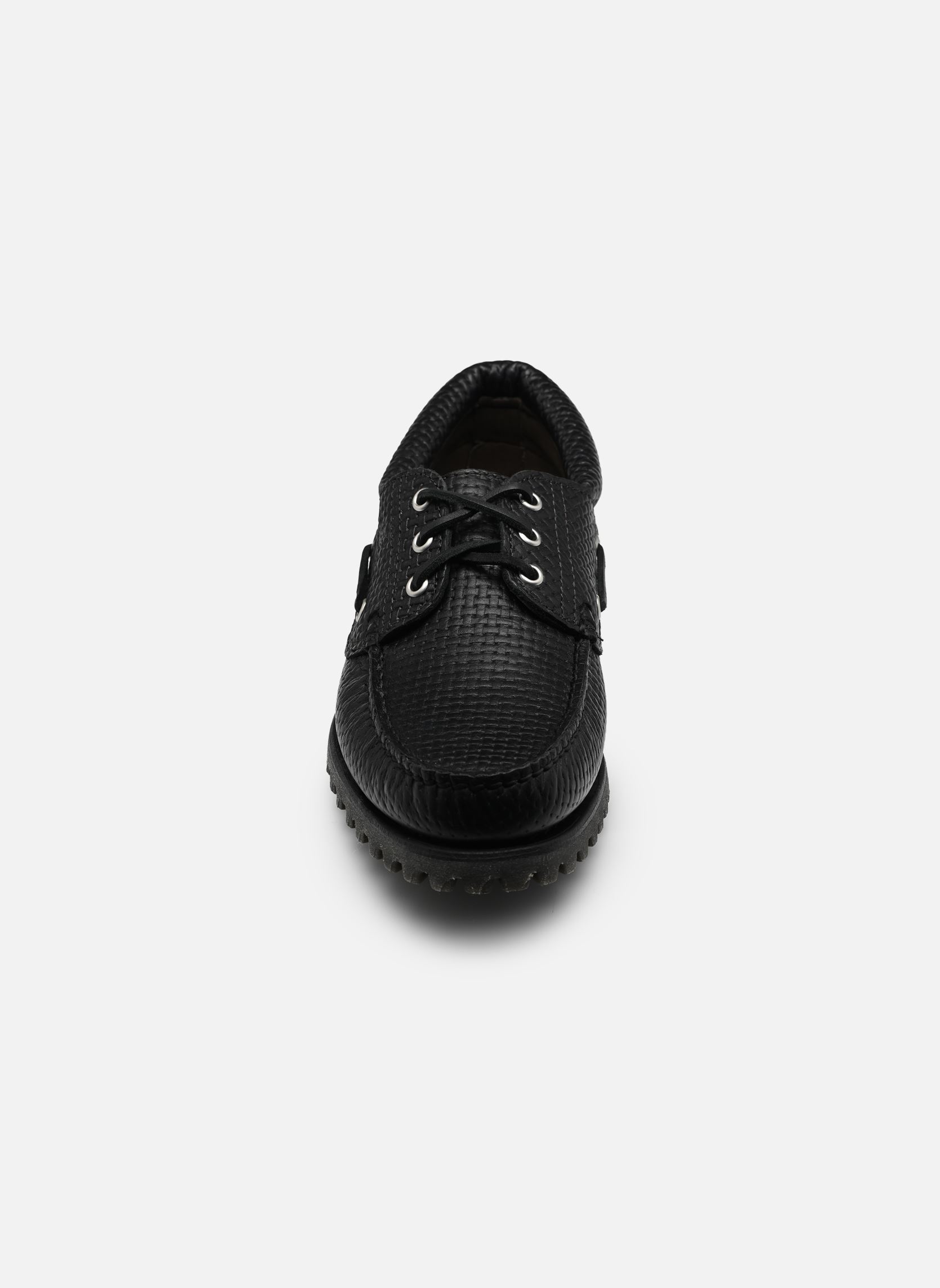Bootschoenen Timberland Authentic BOAT SHOE heren zwart Timberland Bootschoenen Timberland Authentic BOAT SHOE heren zwart BLACK FULL GRAIN / DARK BROWN