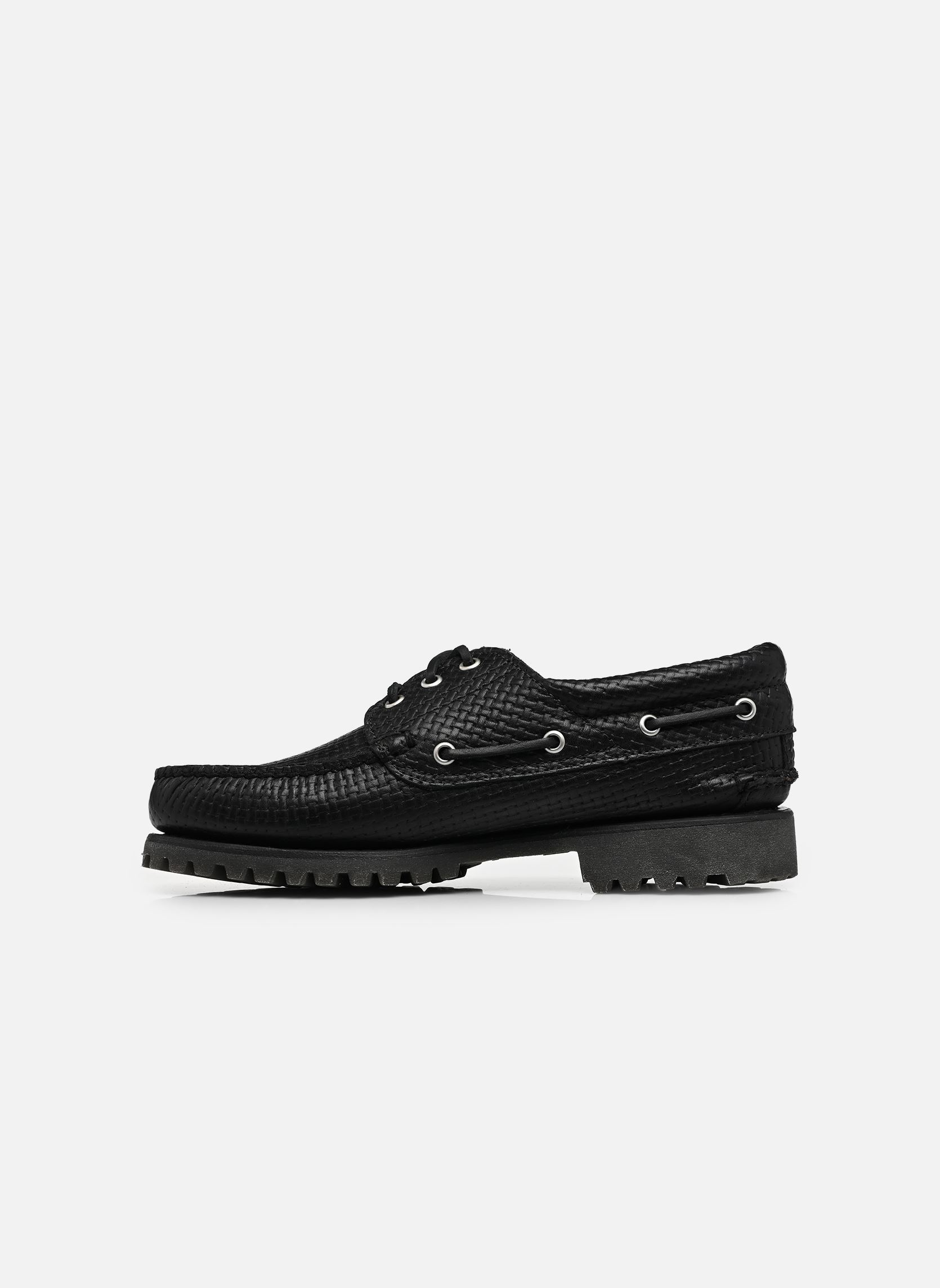 Bootschoenen Timberland Authentic BOAT SHOE heren zwart Timberland Bootschoenen Timberland Authentic BOAT SHOE heren zwart BLACK FULL GRAIN / DARK BROWN