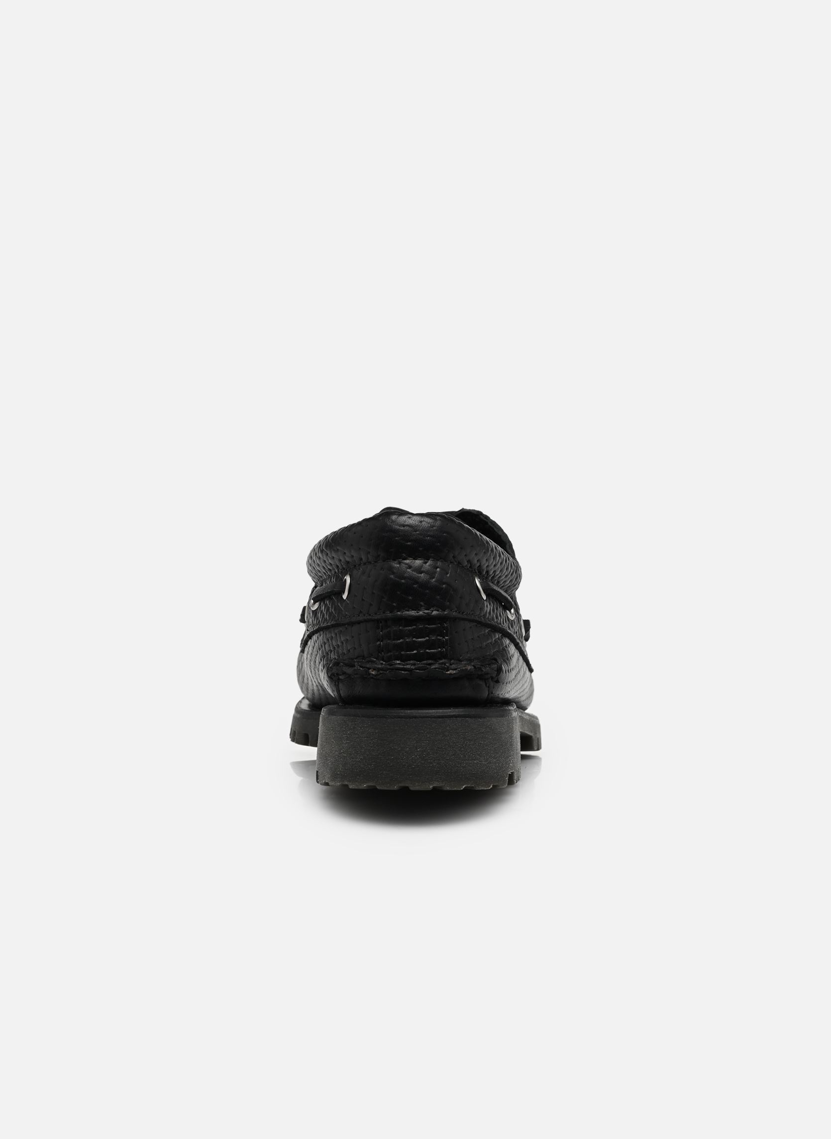 Bootschoenen Timberland Authentic BOAT SHOE heren zwart Timberland Bootschoenen Timberland Authentic BOAT SHOE heren zwart BLACK FULL GRAIN / DARK BROWN