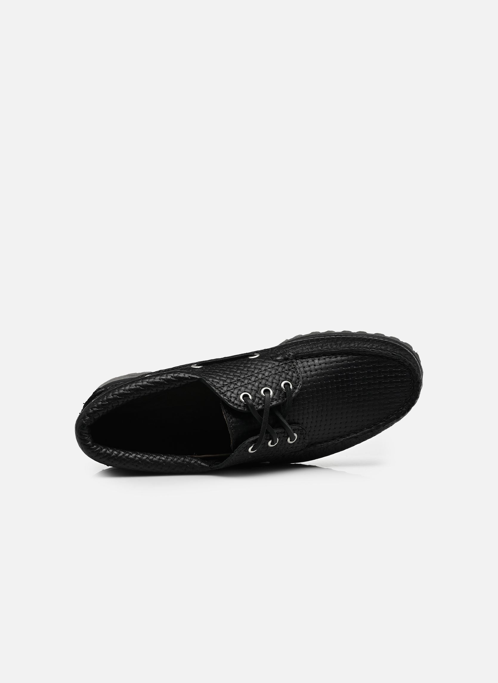 Bootschoenen Timberland Authentic BOAT SHOE heren zwart Timberland Bootschoenen Timberland Authentic BOAT SHOE heren zwart BLACK FULL GRAIN / DARK BROWN