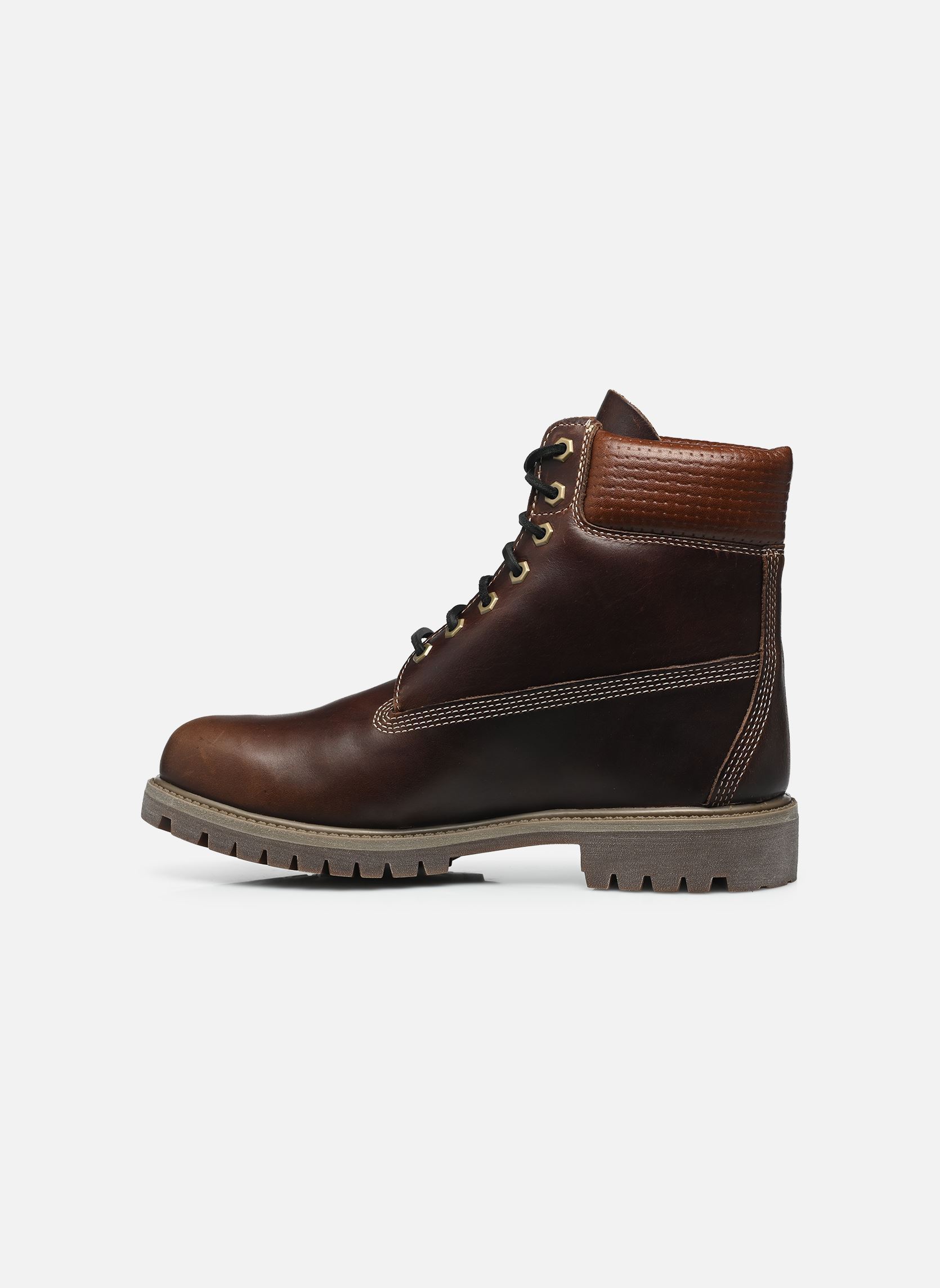 Bottines à lacets Timberland Premium 6 Inch Lace Up Waterp homme marron Timberland Bottines à lacets Timberland Premium 6 Inch Lace Up Waterp homme marron MEDIUM BROWN FULL GRAIN / BLAC