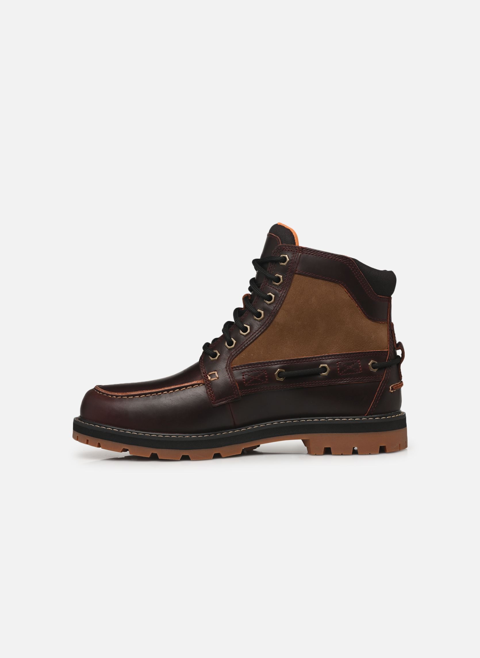 Geschnürte Stiefeletten Britton Road Mid Lace Up Boot herren braun Timberland Geschnürte Stiefeletten Britton Road Mid Lace Up Boot herren braun BURGUNDY FULL GRAIN