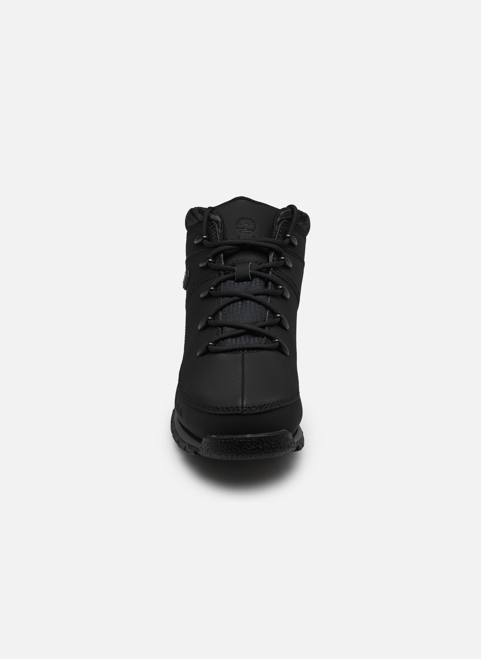 Veterlaarsjes Euro Sprint MID LACE UP BOOT jongens zwart Timberland Veterlaarsjes Euro Sprint MID LACE UP BOOT jongens zwart BLACK MESH W MD GREY