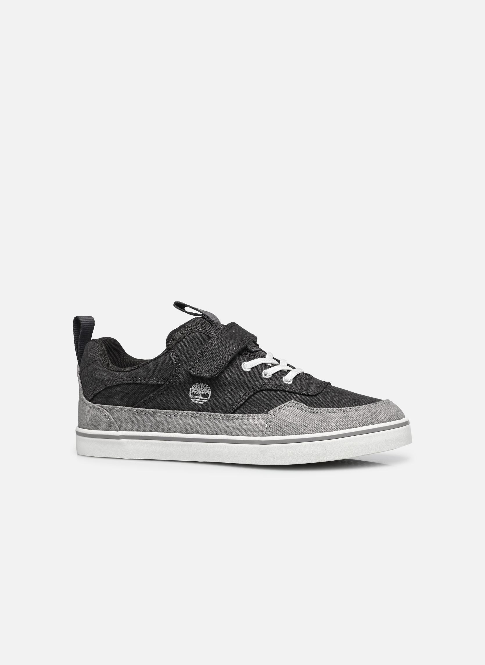 Baskets Stone Jump Low Hook & Loop Sneaker J garçon gris Timberland Baskets Stone Jump Low Hook & Loop Sneaker J garçon gris DARK GREY CANVAS