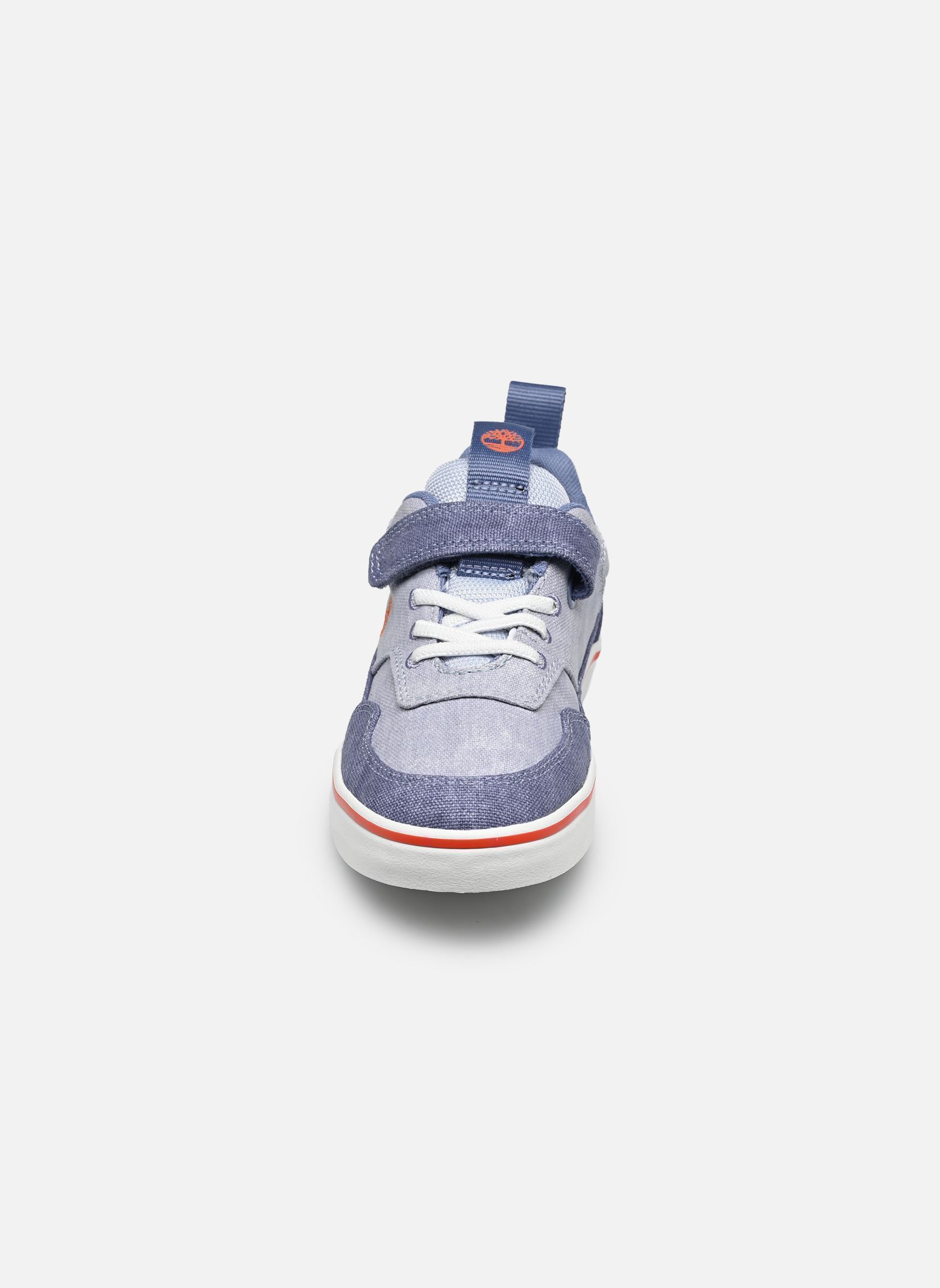 Baskets Stone Jump Low Hook & Loop Sneaker garçon bleu Timberland Baskets Stone Jump Low Hook & Loop Sneaker garçon bleu LT BLUE CANVAS