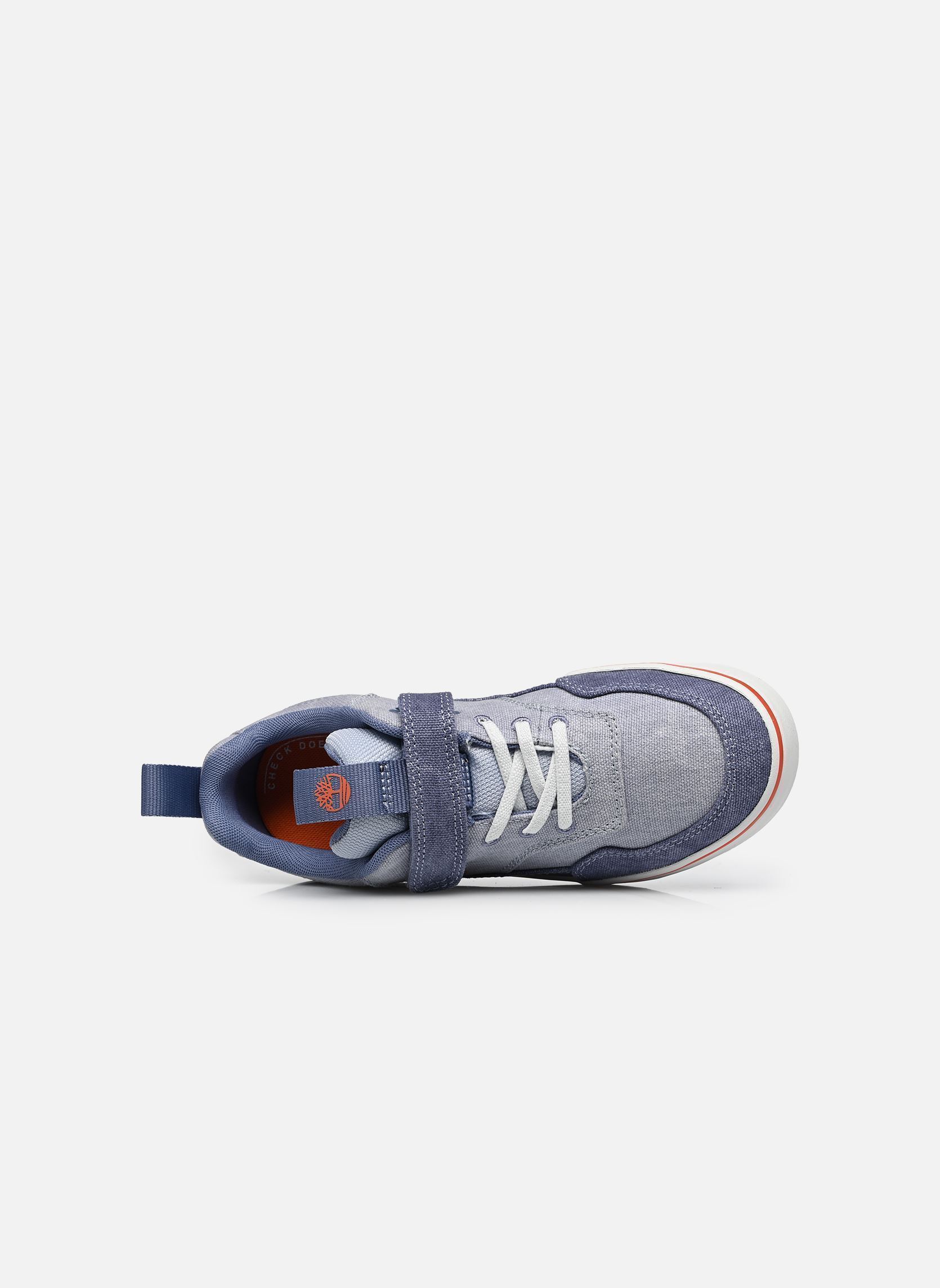 Baskets Stone Jump Low Hook & Loop Sneaker garçon bleu Timberland Baskets Stone Jump Low Hook & Loop Sneaker garçon bleu LT BLUE CANVAS