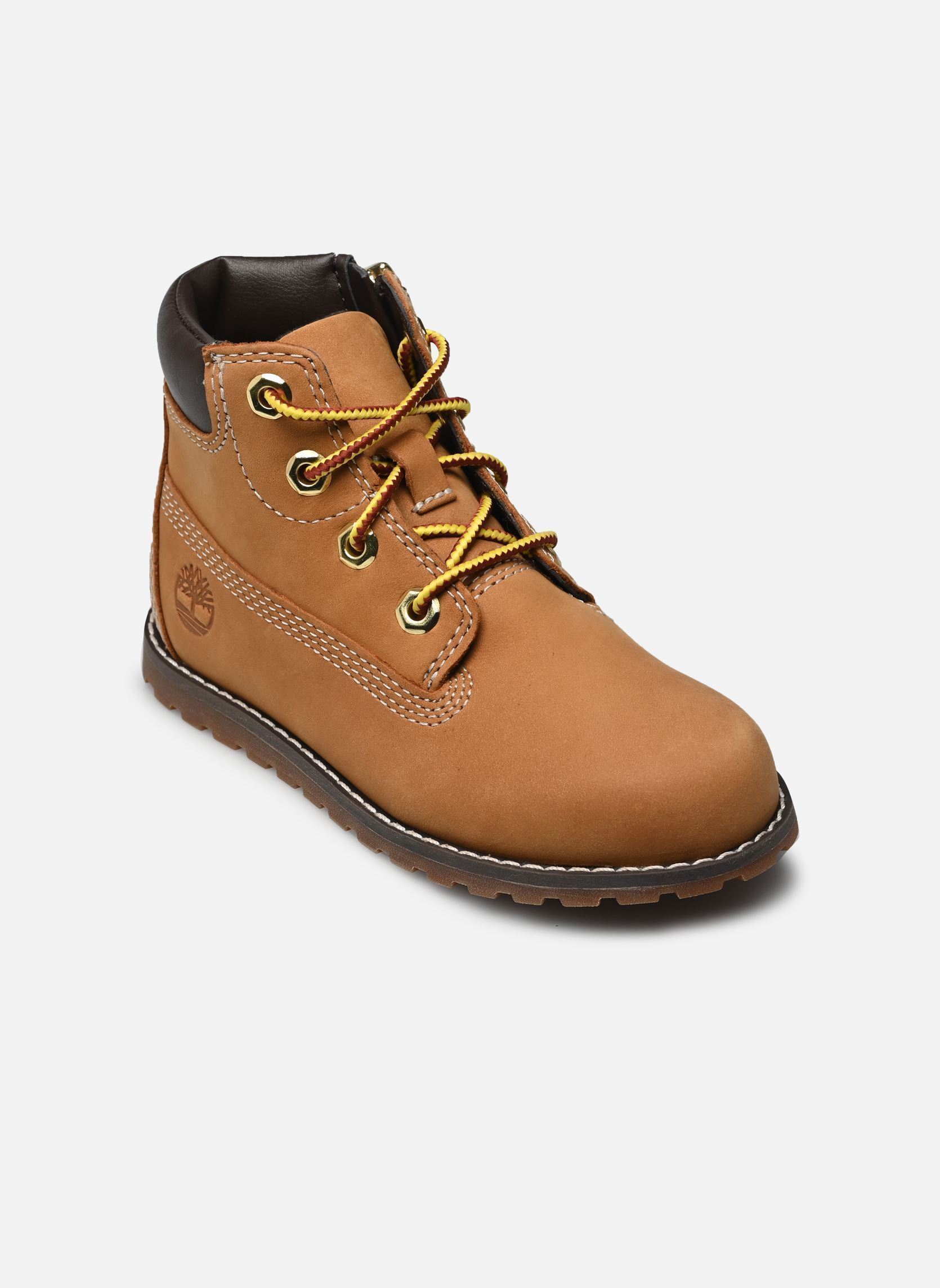 Boots enfant Timberland POKEY PINE MID LACE UP WITH ZIP - vue 3