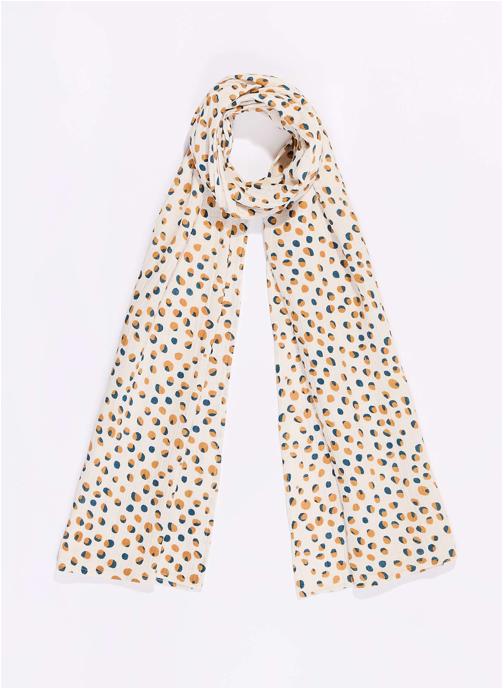 La Fiancée Echarpes Foulard rectangulaire en gaze de coton bio BUTCH femme beige