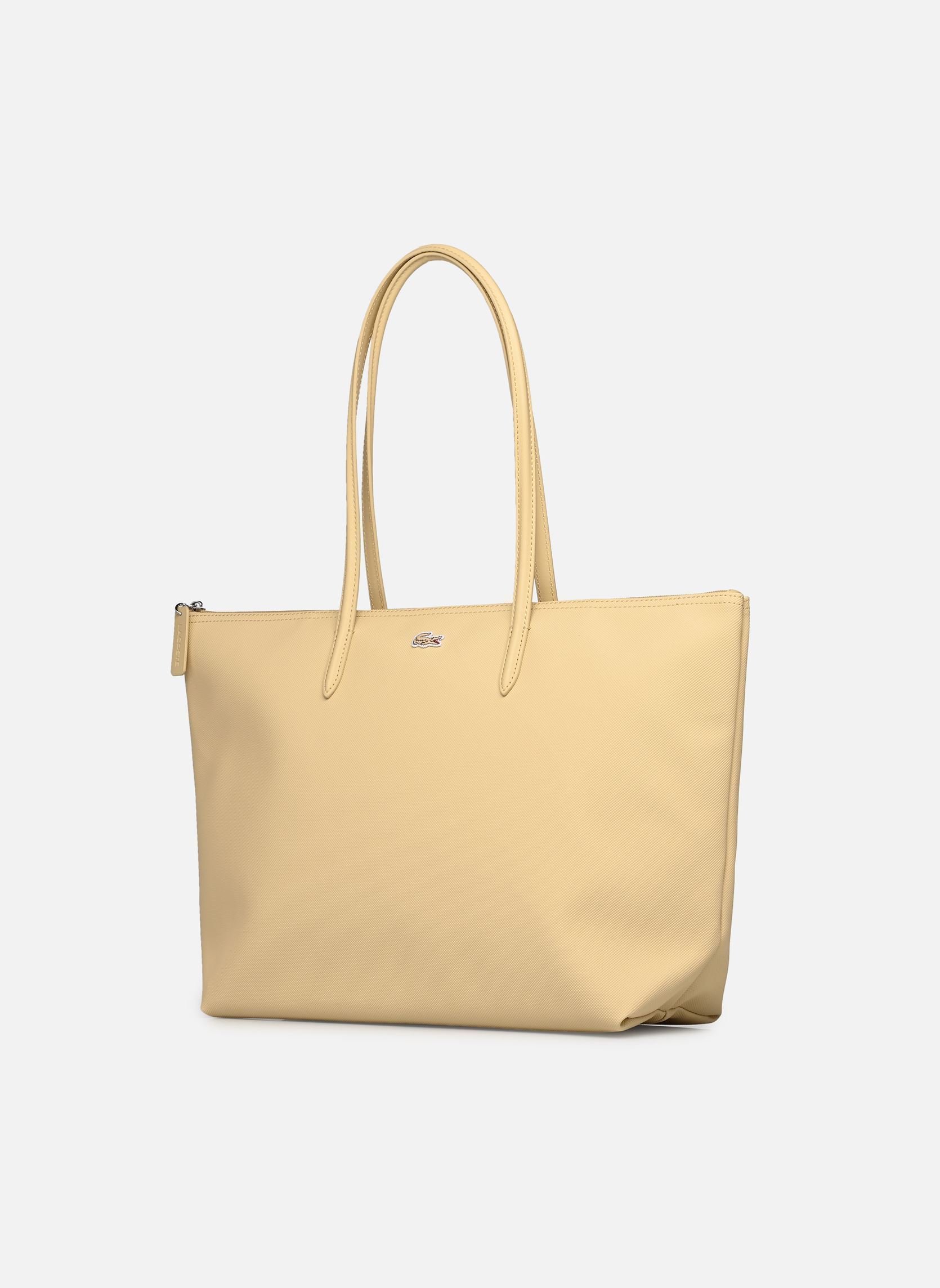 Cabas L.12.12 Concept Shopping Bag femme beige Lacoste Cabas L.12.12 Concept Shopping Bag femme beige TERREAU