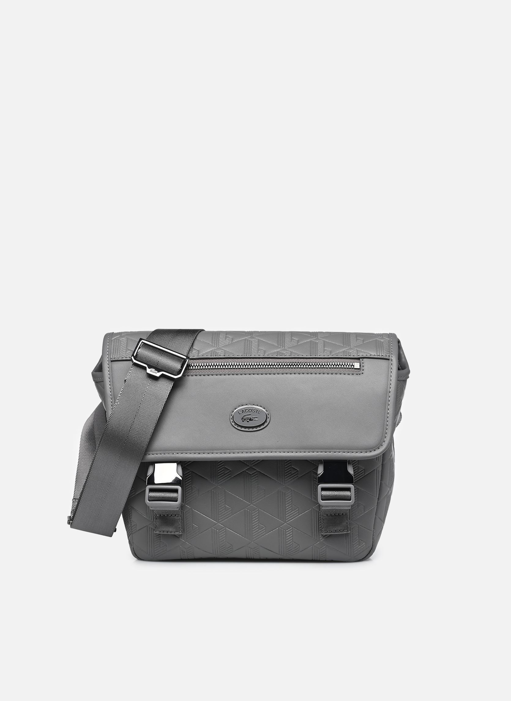 COS Borsa A Tracolla In Nylon Grigio Chiaro - Modello Sella Autentico - Foto 4