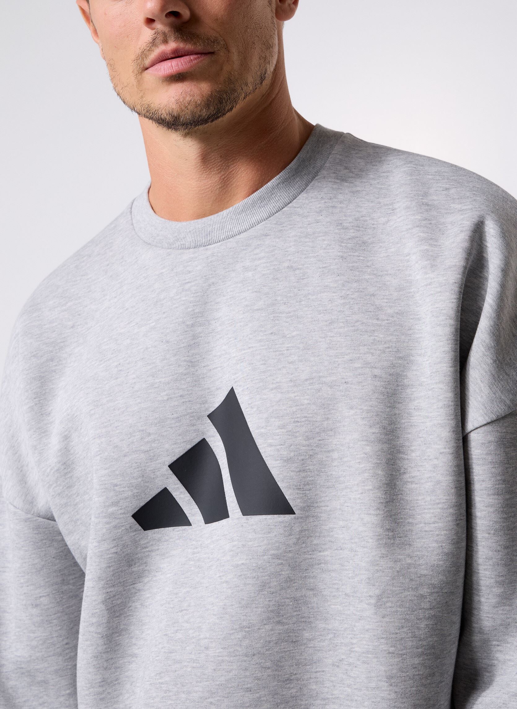 Sudaderas M FI 3BAR CRW hombre gris adidas sportswear Sudaderas M FI 3BAR CRW hombre gris Mgreyh