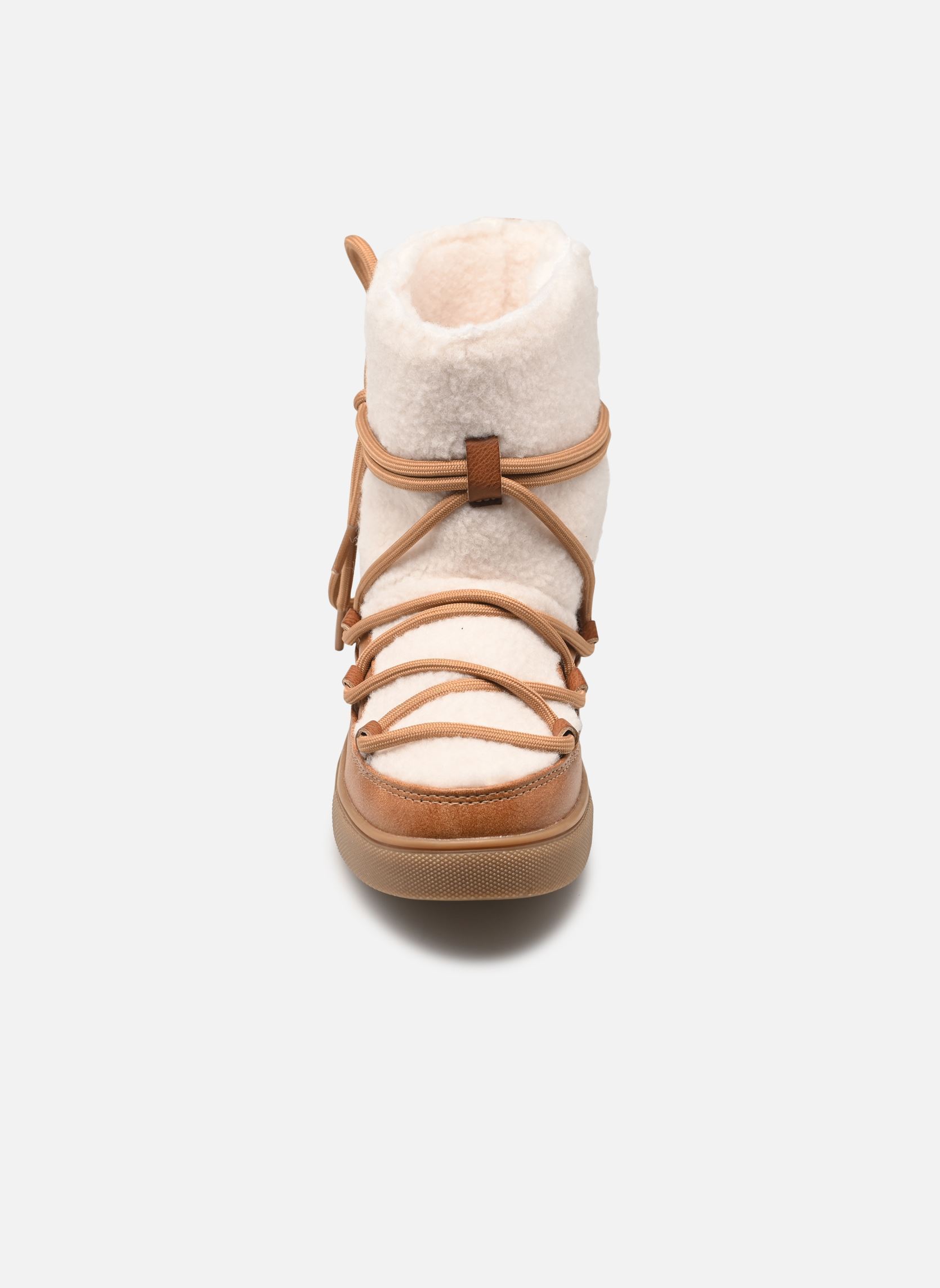 Snowboots BASIL SKIMO meisjes wit Bonton Snowboots BASIL SKIMO meisjes wit Off White-Camel