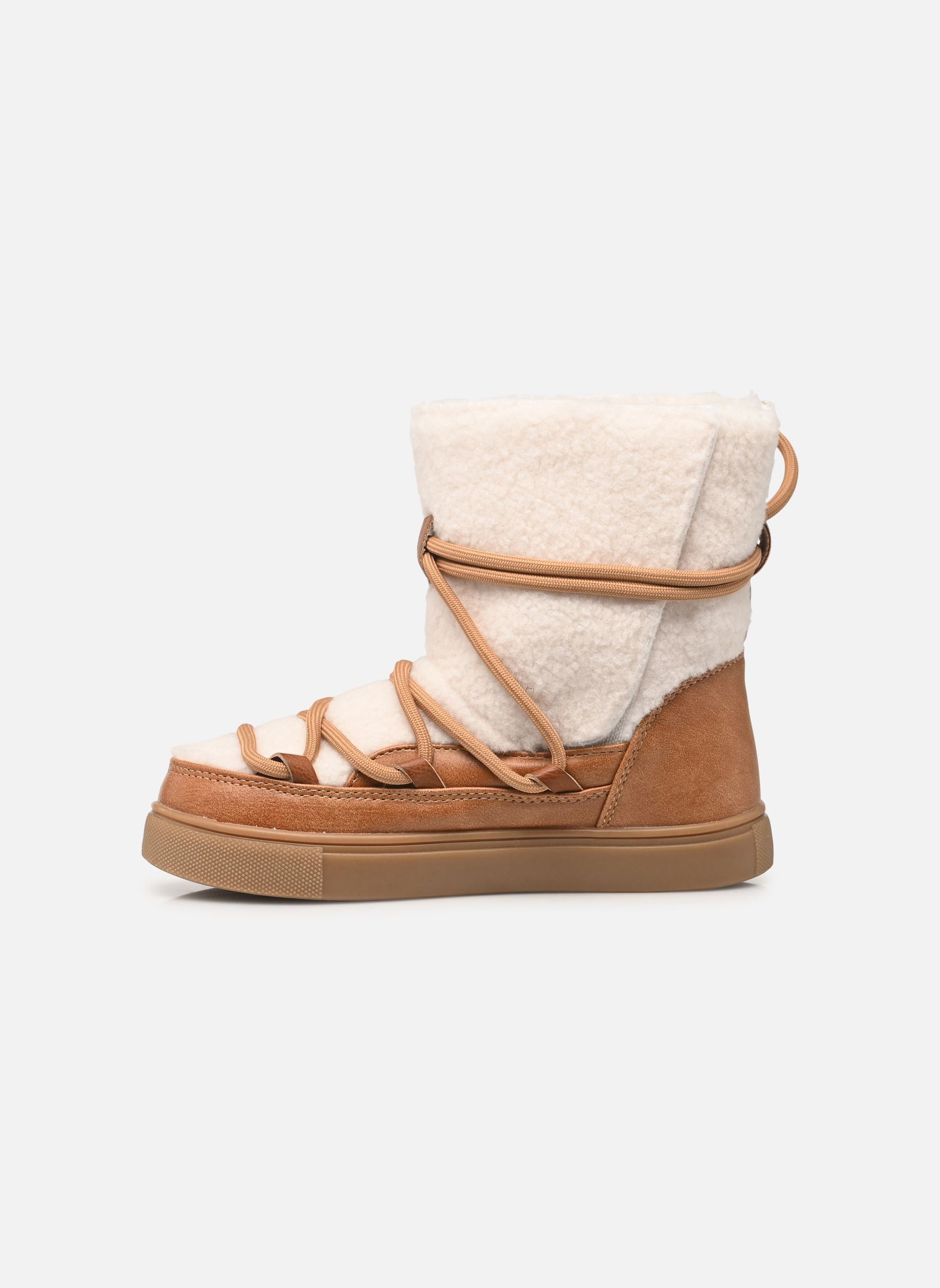 Snowboots BASIL SKIMO meisjes wit Bonton Snowboots BASIL SKIMO meisjes wit Off White-Camel