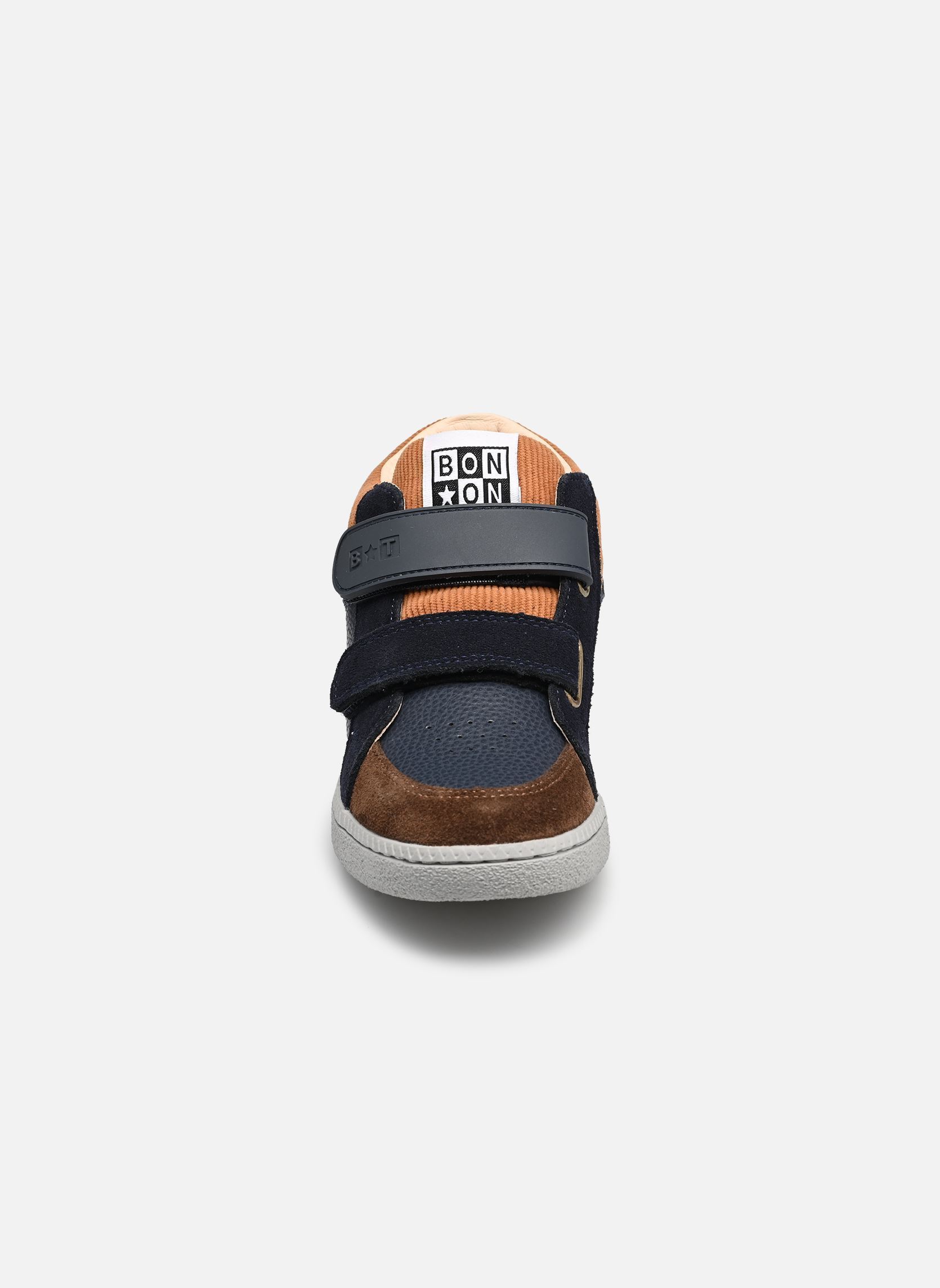 Baskets basses Bt Kix Hi V2 garçon bleu Bonton Baskets basses Bt Kix Hi V2 garçon bleu NAVY-COGNAC