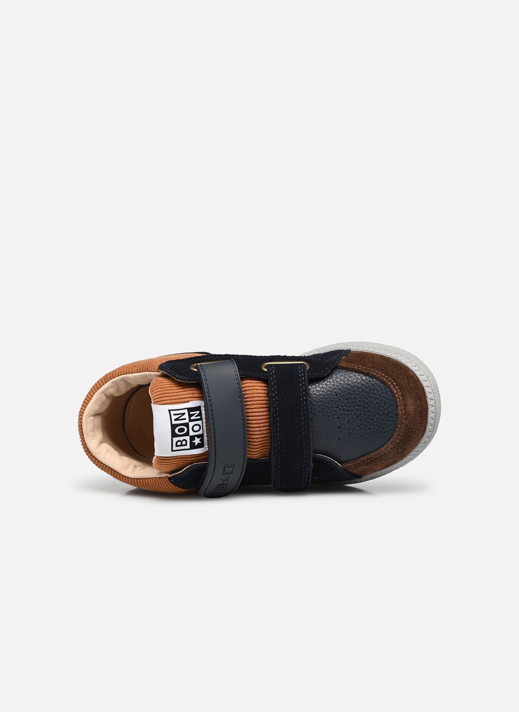 Baskets basses Bt Kix Hi V2 garçon bleu Bonton Baskets basses Bt Kix Hi V2 garçon bleu NAVY-COGNAC