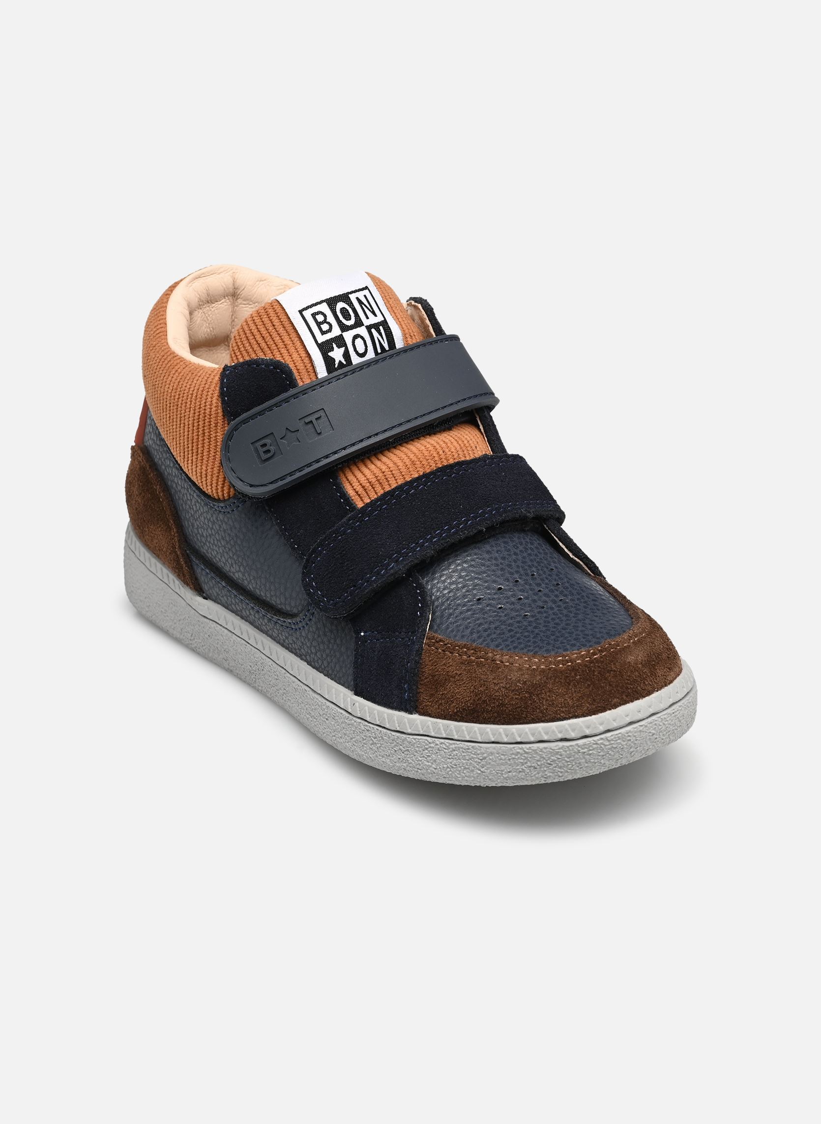 Baskets basses Bt Kix Hi V2 garçon bleu Bonton Baskets basses Bt Kix Hi V2 garçon bleu NAVY-COGNAC