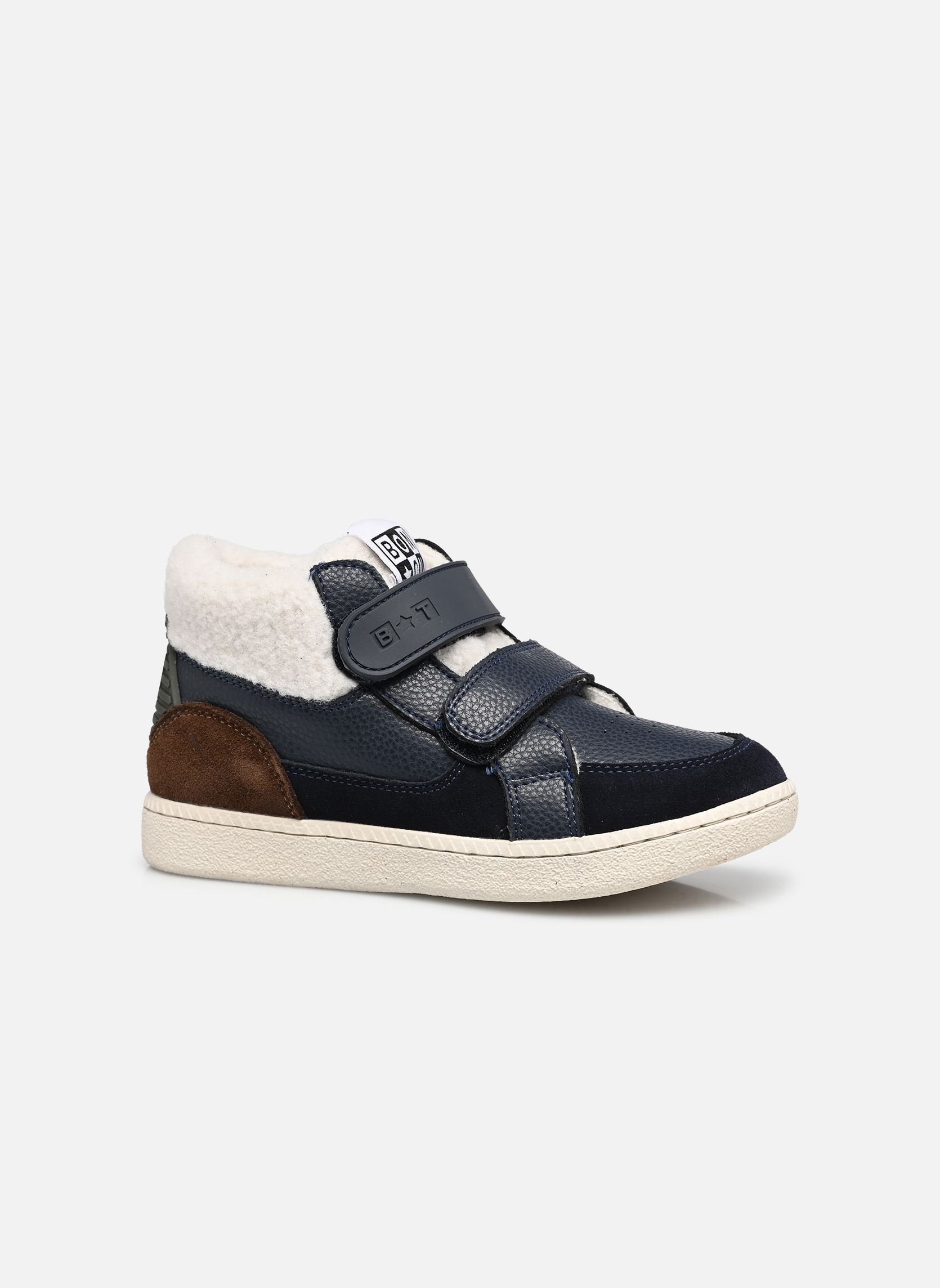 Baskets basses Bt Kix Hi Fur garçon bleu Bonton Baskets basses Bt Kix Hi Fur garçon bleu NAVY-BROWN