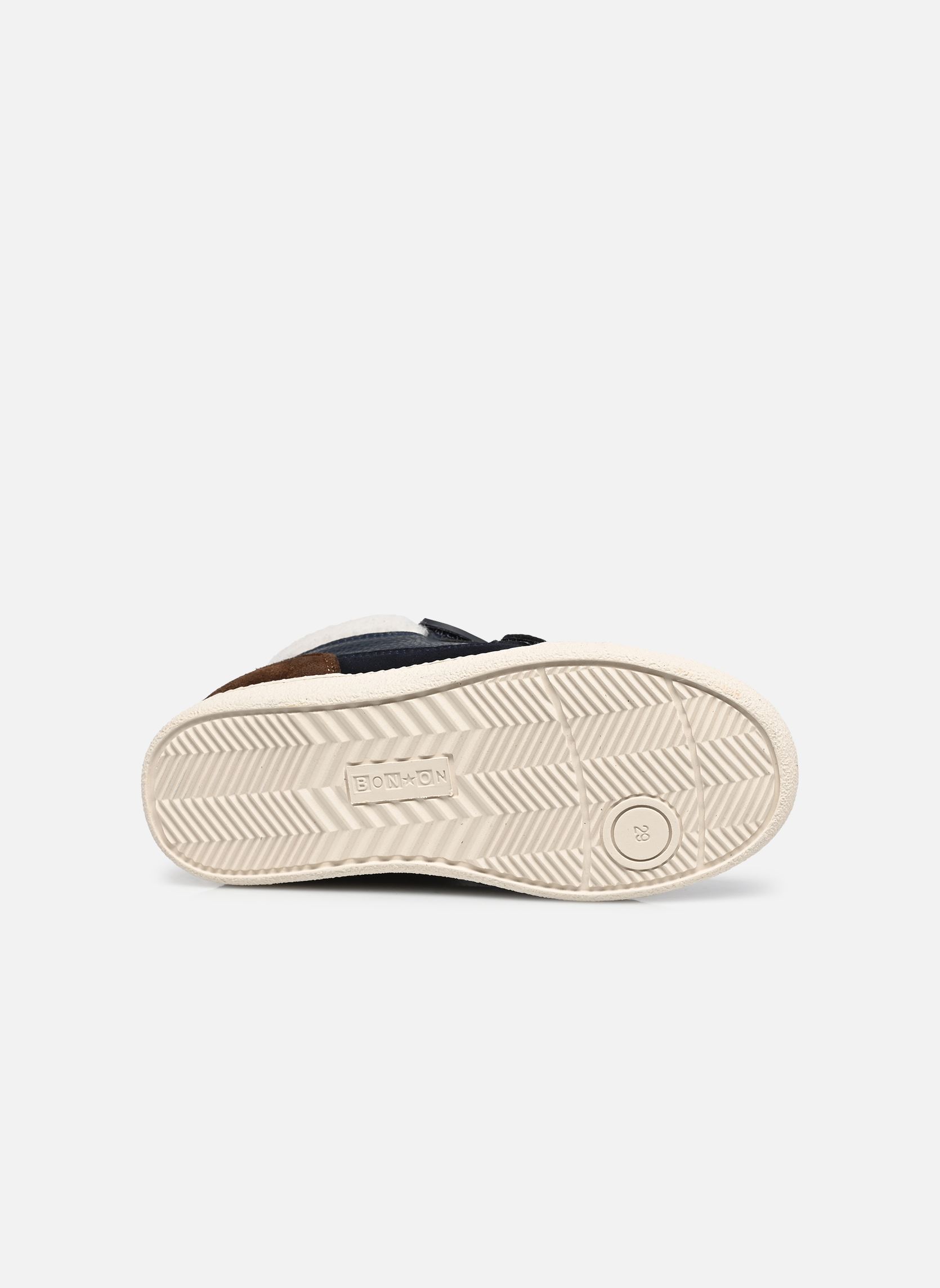 Baskets basses Bt Kix Hi Fur garçon bleu Bonton Baskets basses Bt Kix Hi Fur garçon bleu NAVY-BROWN