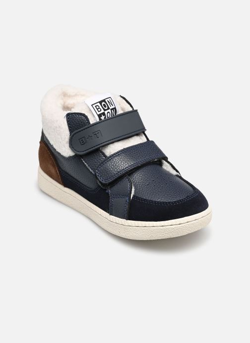 Bonton Baskets basses Bt Kix Hi Fur garçon bleu