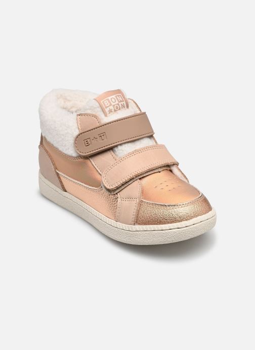 Bonton Baskets basses Bt Kix Hi Fur fille rose