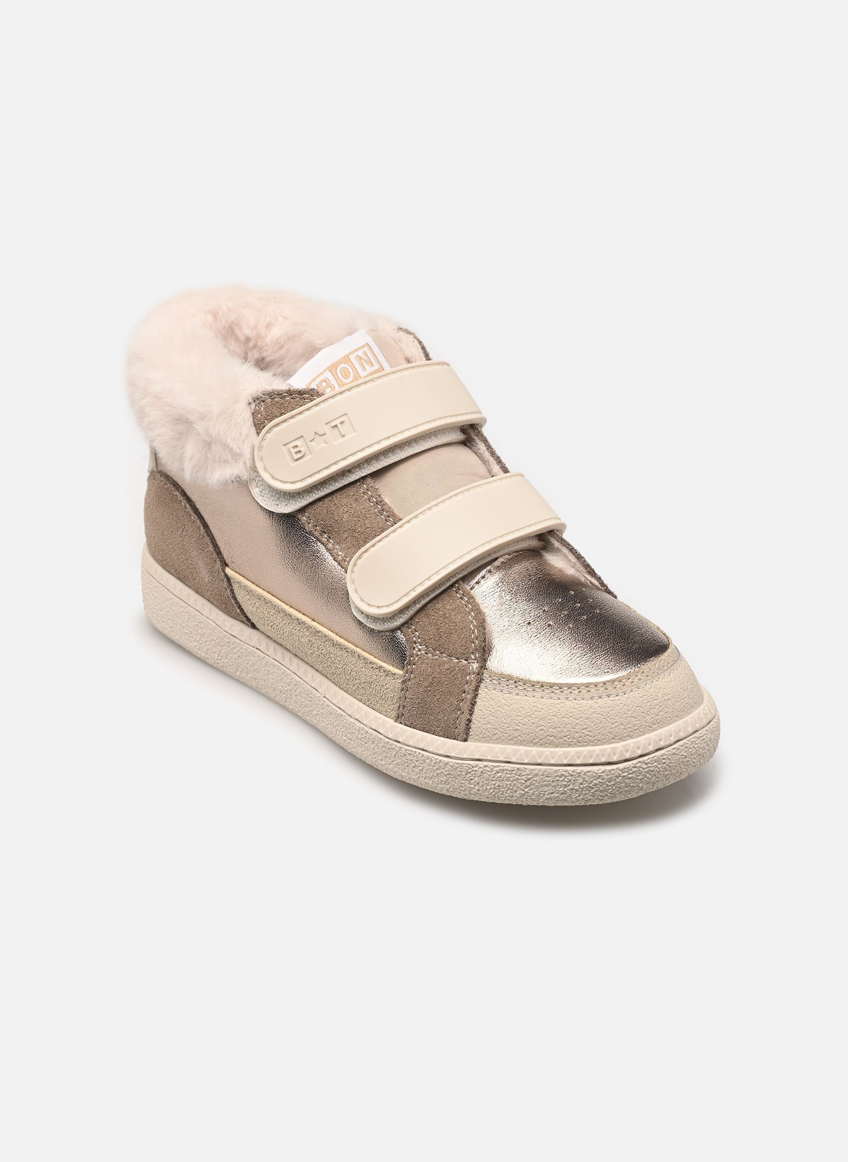Sneaker BT KIX HI FUR mädchen silber Bonton Sneaker BT KIX HI FUR mädchen silber Antic Gold