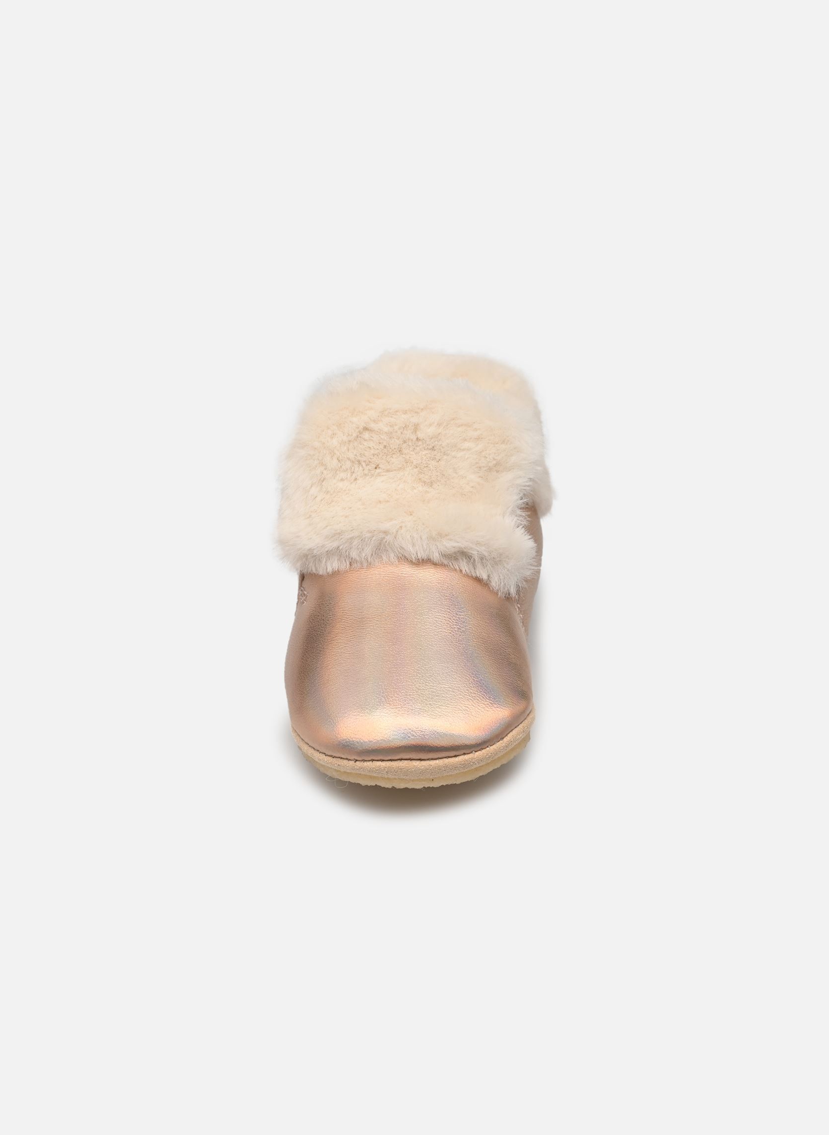 Hausschuhe DOUDOU FUR mädchen silber Bonton Hausschuhe DOUDOU FUR mädchen silber Copper