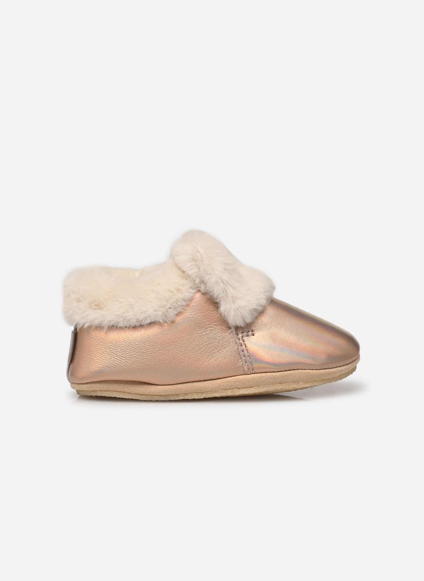 Hausschuhe DOUDOU FUR mädchen silber Bonton Hausschuhe DOUDOU FUR mädchen silber Copper