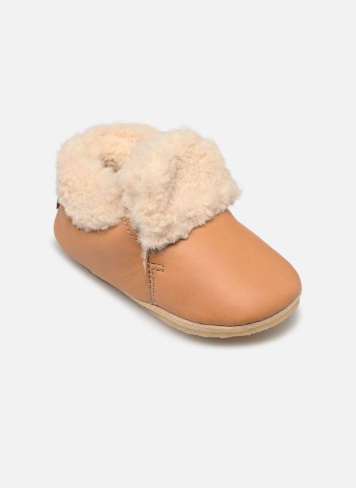 Bonton Chaussons DOUDOU FUR garçon marron