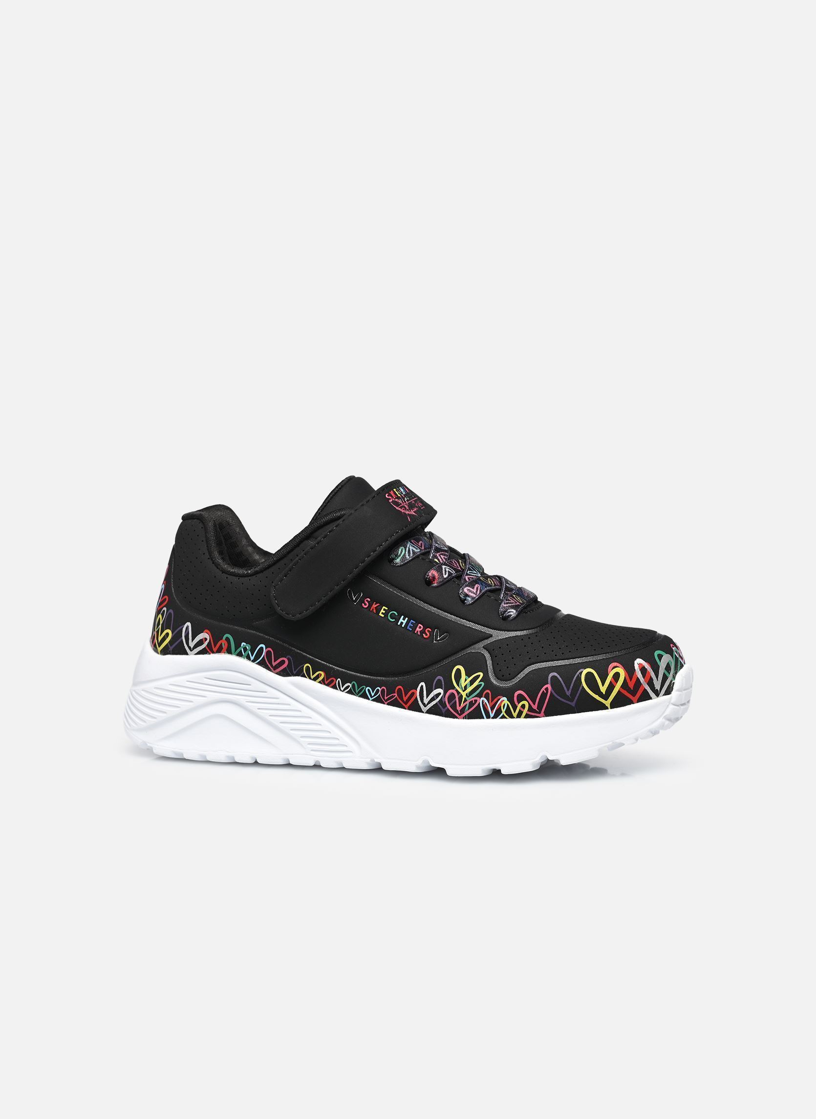 Sneaker Uno Lite - Heart Craze Goldcrown mädchen schwarz Skechers Sneaker Uno Lite - Heart Craze Goldcrown mädchen schwarz BKMT