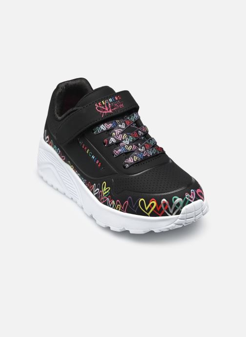 Skechers Sneakers Uno Lite - Heart Craze Goldcrown bambina nero