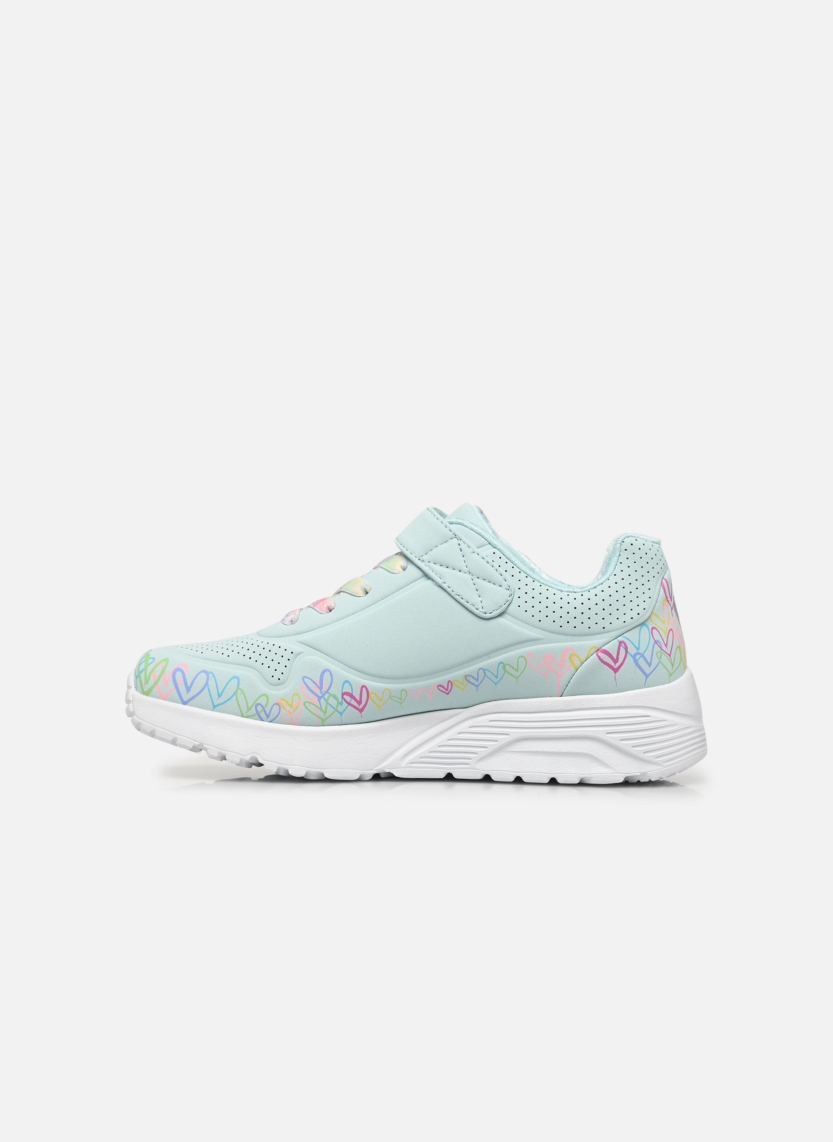 Baskets Uno Lite - Heart Craze Goldcrown fille vert Skechers Baskets Uno Lite - Heart Craze Goldcrown fille vert LBMT