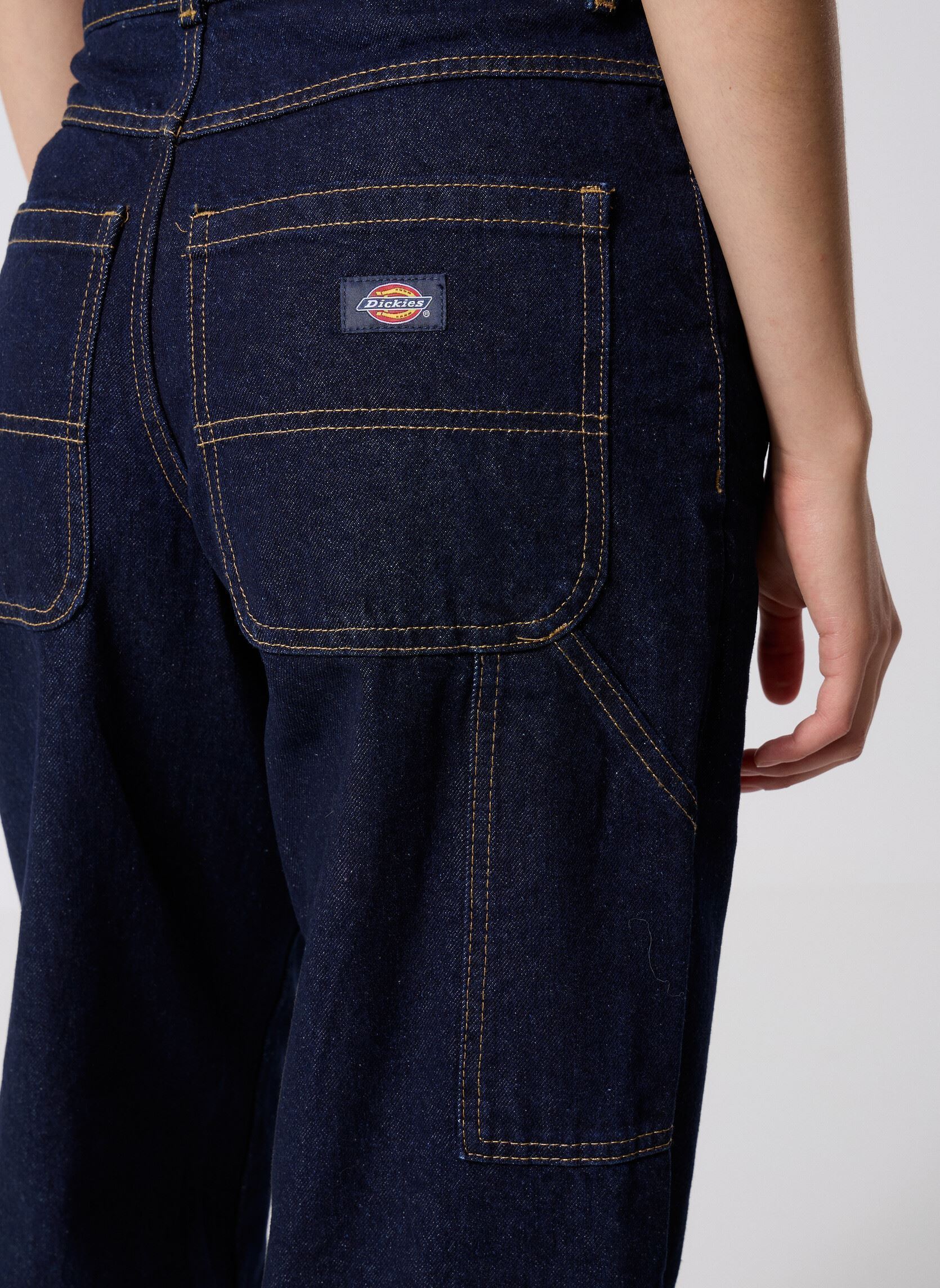 Pantalons cargo Herndon Denim W femme bleu Dickies Pantalons cargo Herndon Denim W femme bleu RINSED