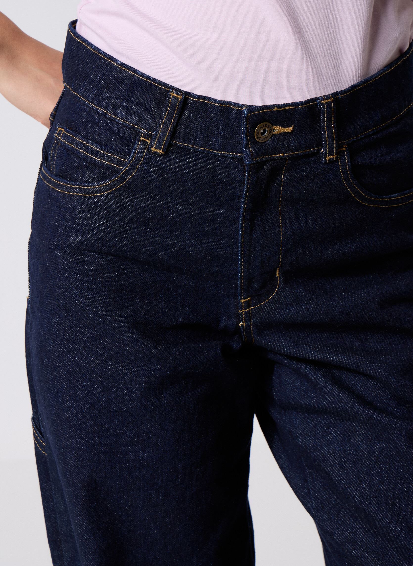 Pantalons cargo Herndon Denim W femme bleu Dickies Pantalons cargo Herndon Denim W femme bleu RINSED