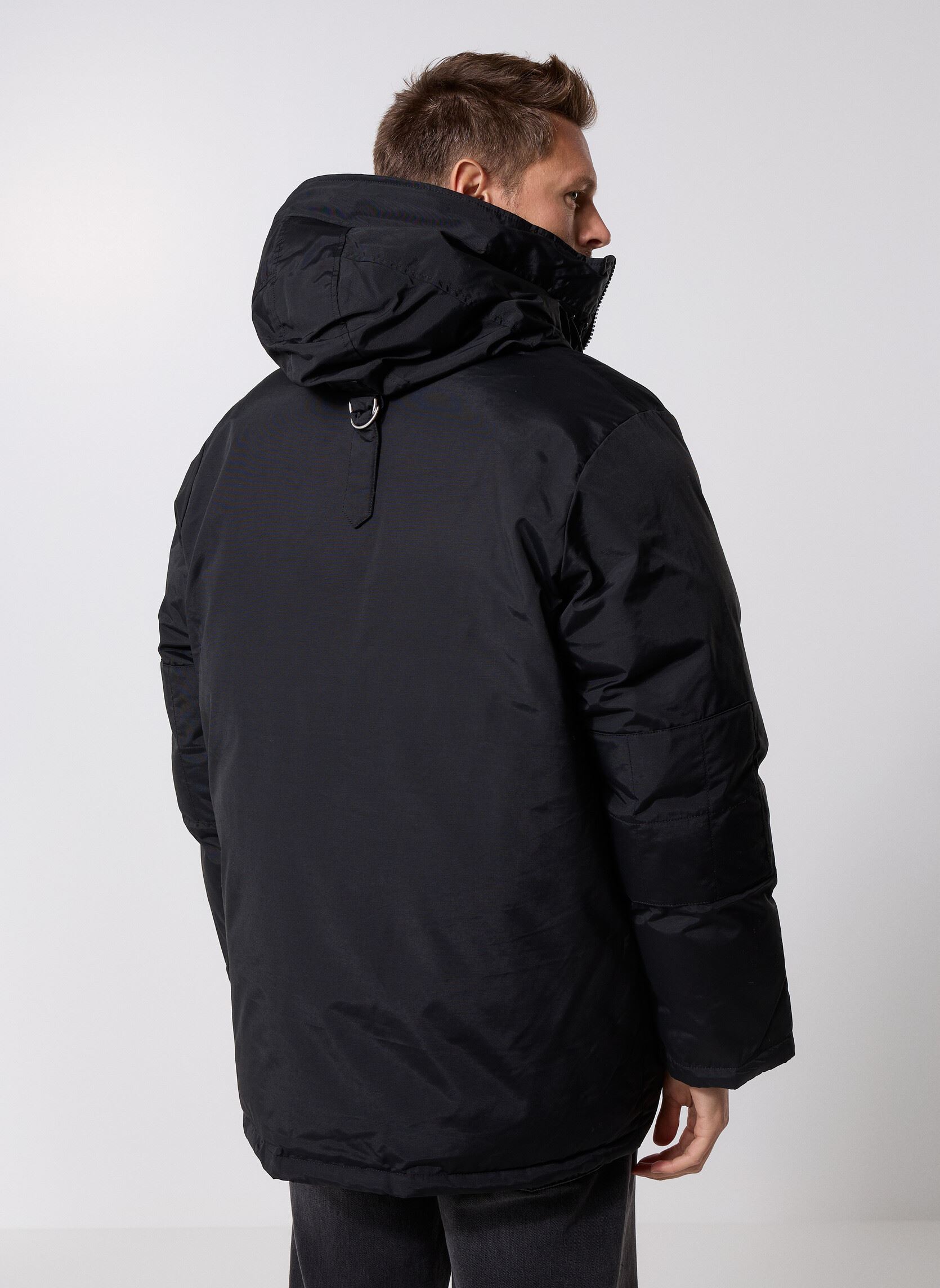 Winterjas Parka 3 Poches Schott BANNER heren zwart Schott Winterjas Parka 3 Poches Schott BANNER heren zwart BLACK
