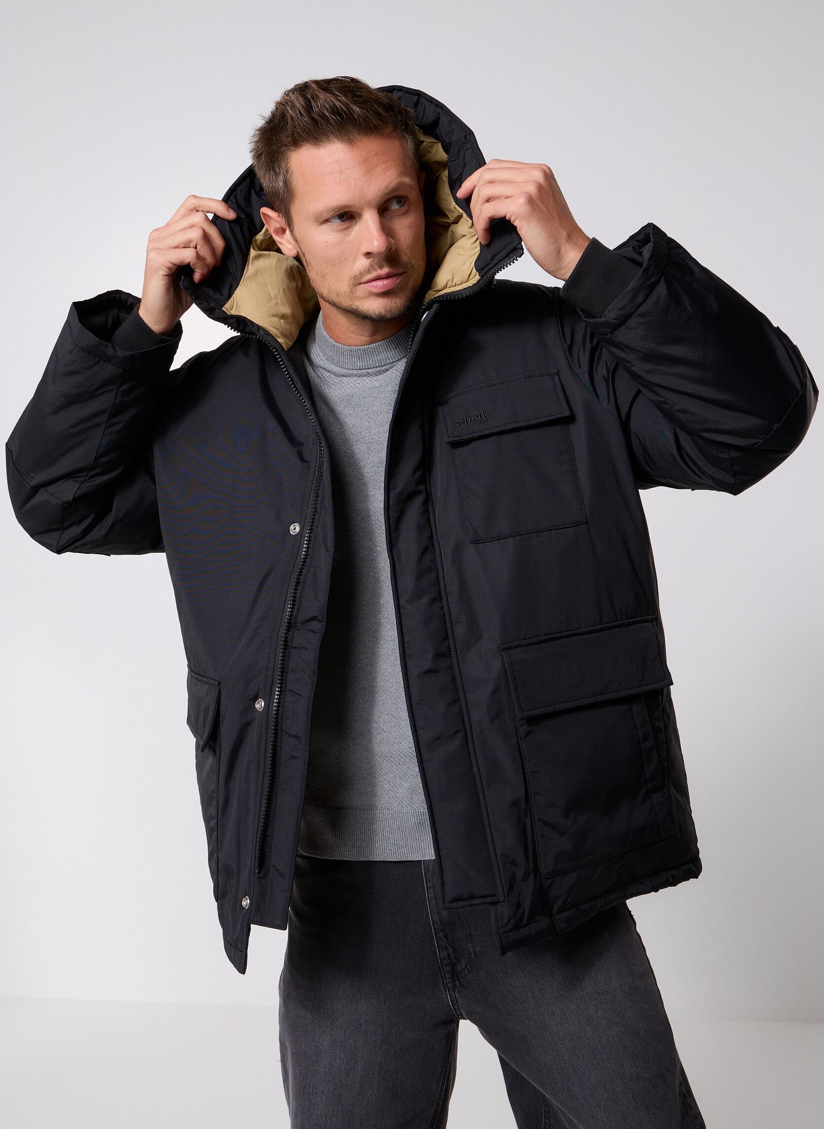 Vêtements Schott Parka 3 Poches Schott BANNER pour Homme