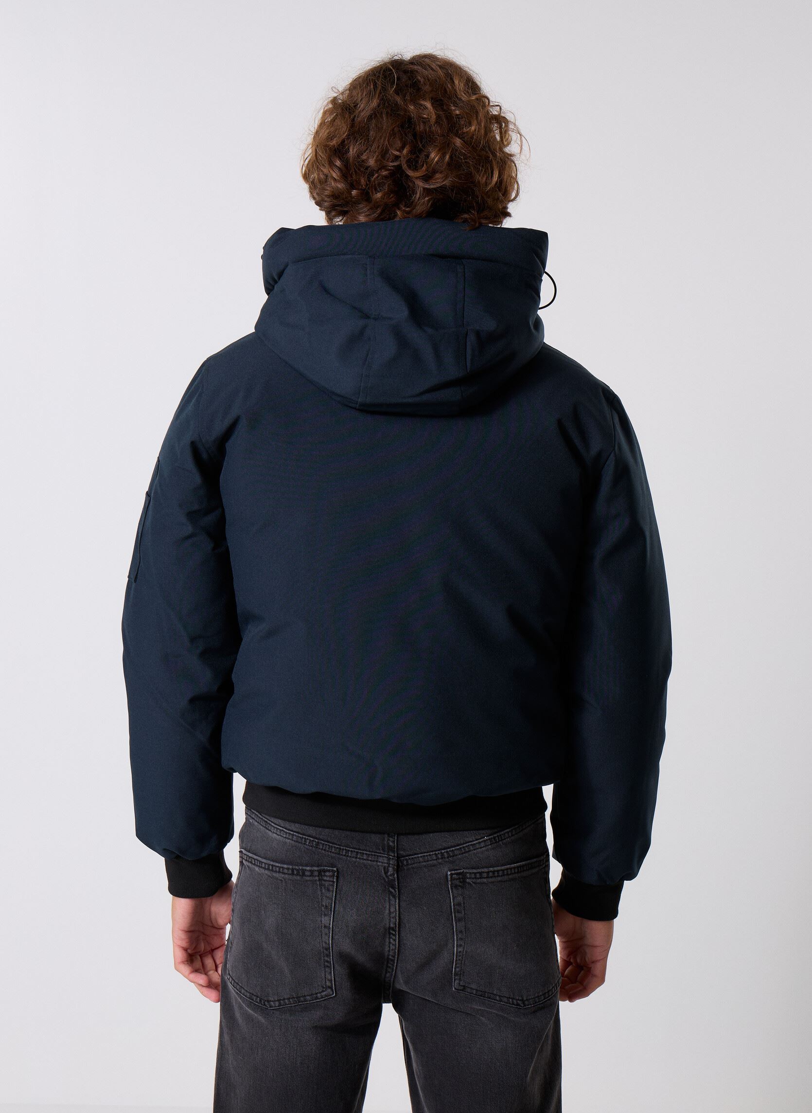 Blousons Blouson Court Capuche Schott BEEVER homme bleu Schott Blousons Blouson Court Capuche Schott BEEVER homme bleu NAVY