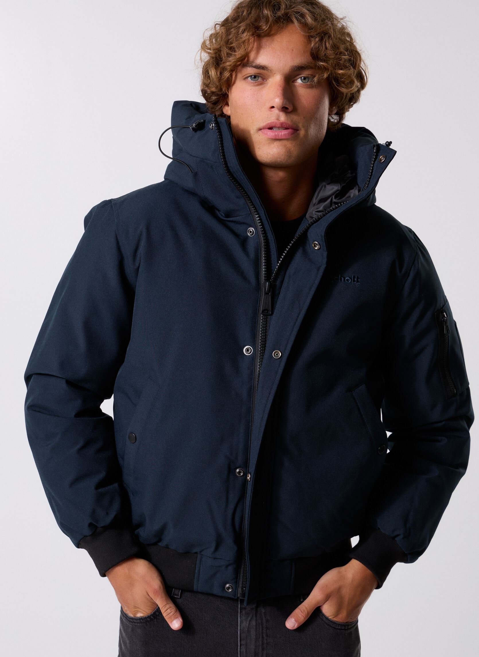 Vêtements Schott Blouson Court Capuche Schott BEEVER pour Accessoires - vue 2